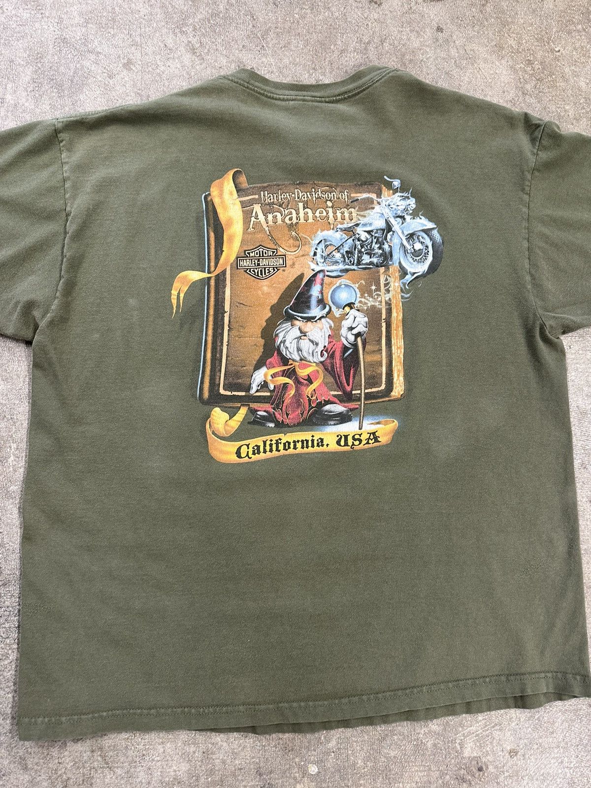 Harley Davidson Crazy Y2K Harley Davidson Anaheim Motorcycle Biker T-Shirt Size US XL / EU 56 / 4 - 4 Thumbnail