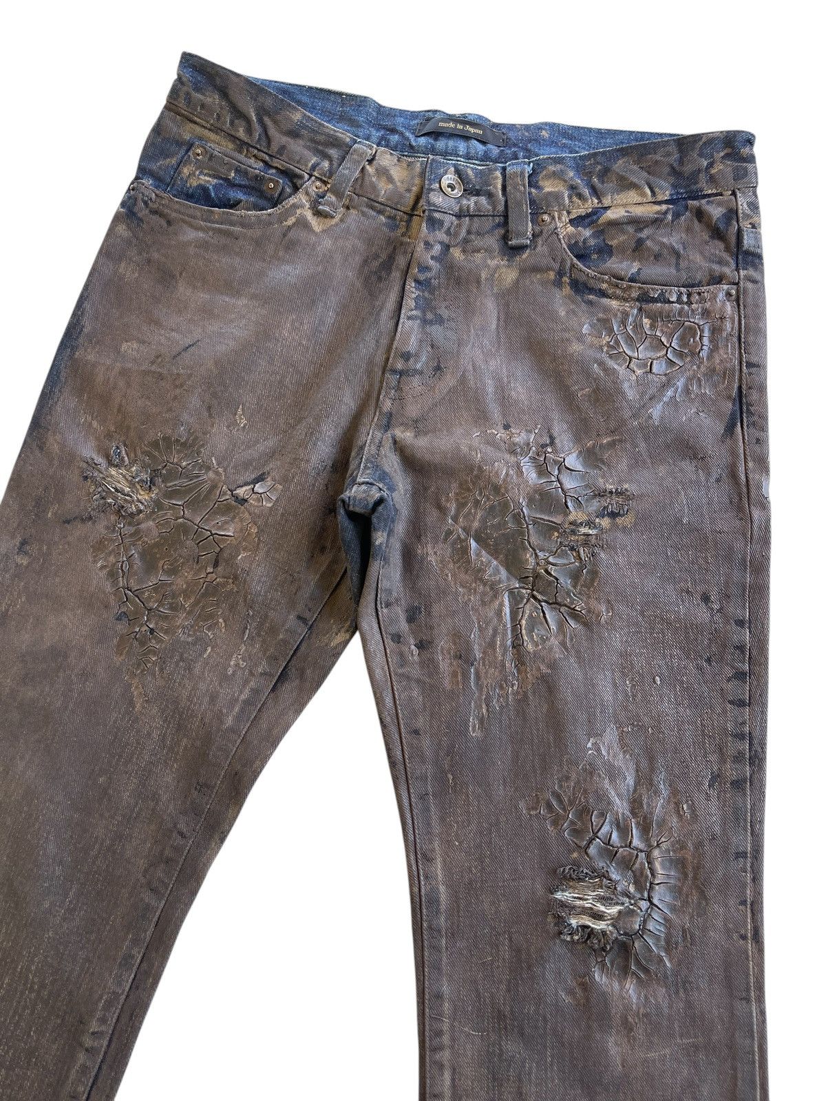 semanticdesign RARE❗️SemanticDesign Waxed Jeans Size US 33 - 10 Thumbnail