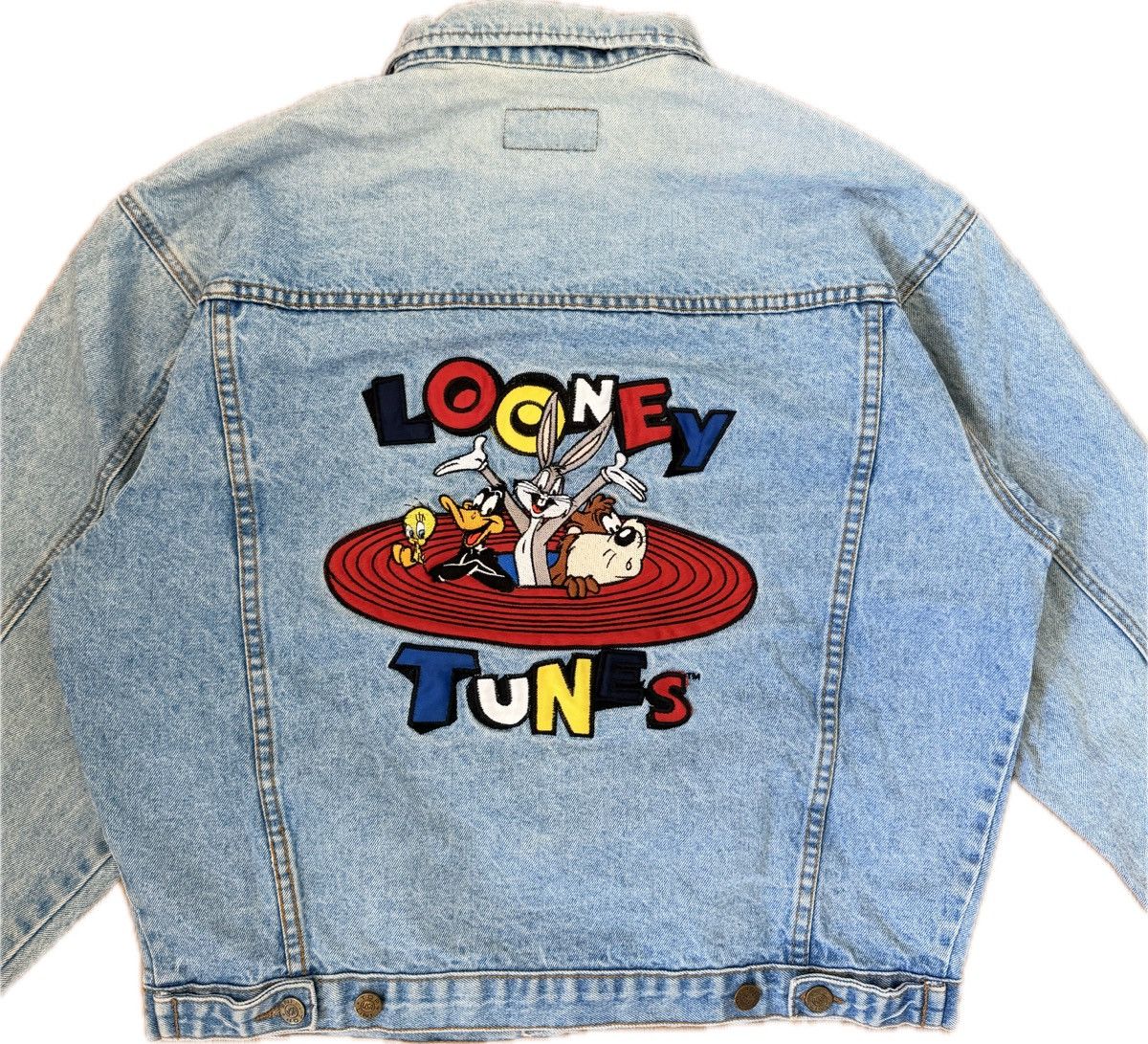 Other Vintage Looney Tunes Denim Jacket Size US L / EU 52-54 / 3 - 1 Thumbnail