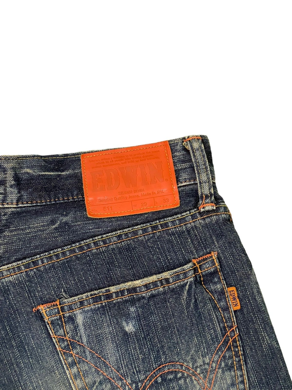 Edwin Flare Jeans Edwin Japan Faded Distress Boot Cut 8🟦3 Size US 32 / EU 48 - 20 Thumbnail