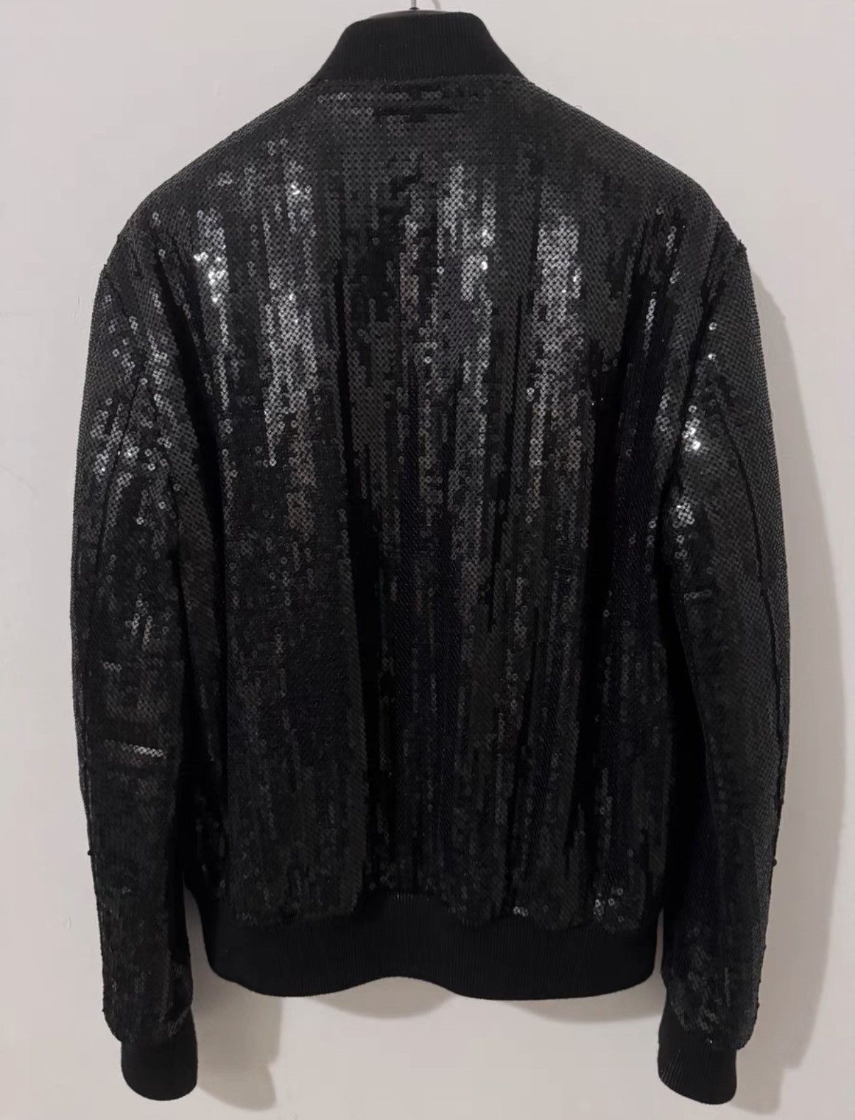 Saint Laurent Paris SLP 17FW "Black Knight" Round Sequin Jacket / Varsity Jacket Size US M / EU 48-50 / 2 - 2 Thumbnail