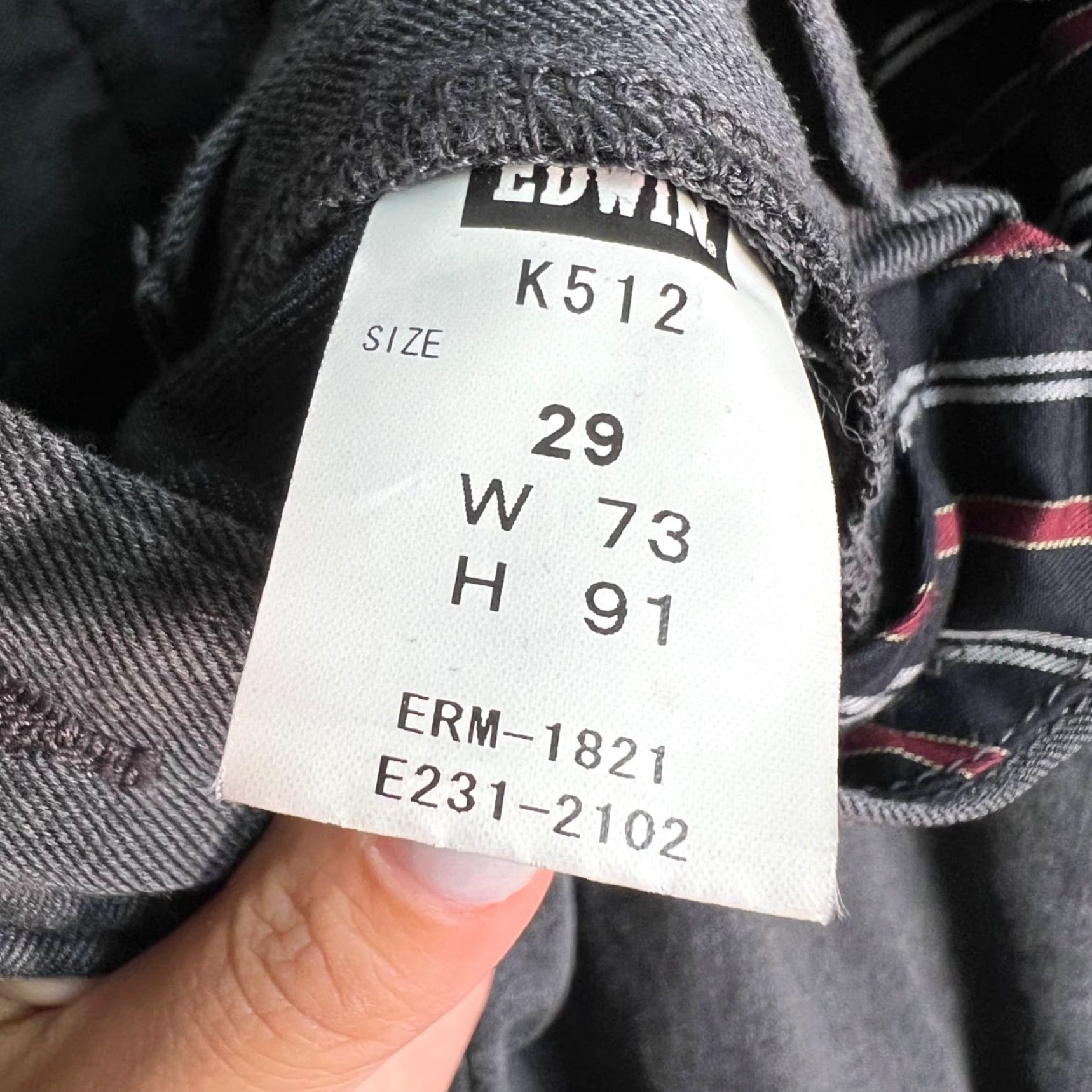 Edwin Edwin Men's Chino Pants Size 29 Gray Straight Leg Cotton Trousers Size US 29 - 3 Thumbnail
