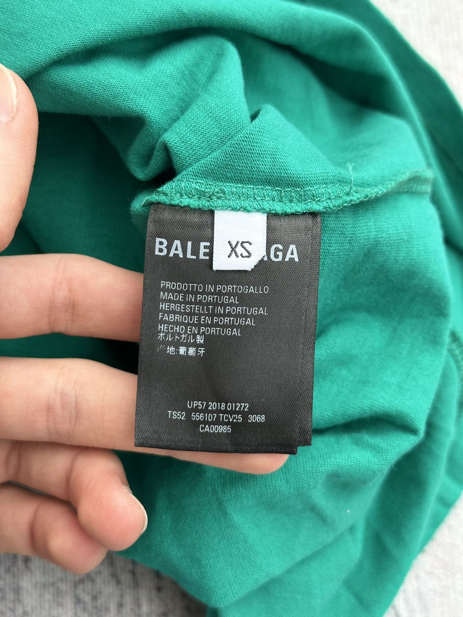 Balenciaga Balenciaga T-Shirt Copyright Small Logo Print Turquoise Size XS / US 0-2 / IT 36-38 - 9 Thumbnail