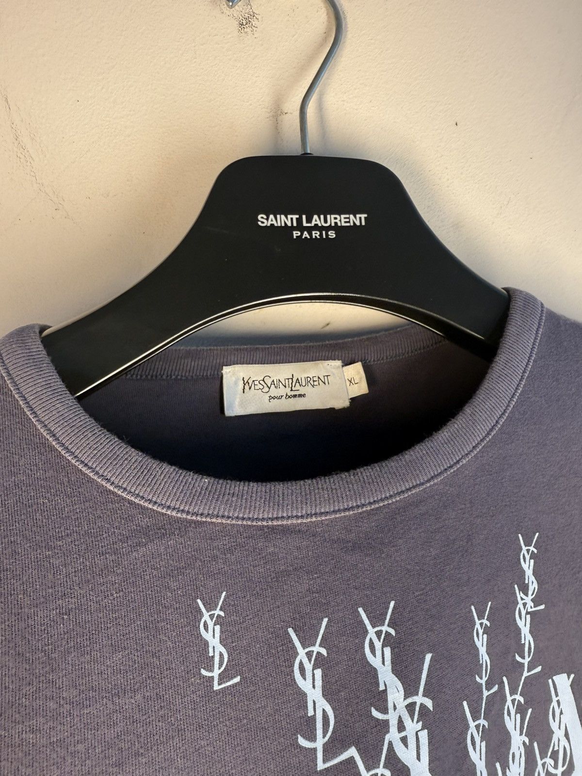 Yves Saint Laurent YSL T-shirt Big Logo Size US L / EU 52-54 / 3 - 9 Thumbnail