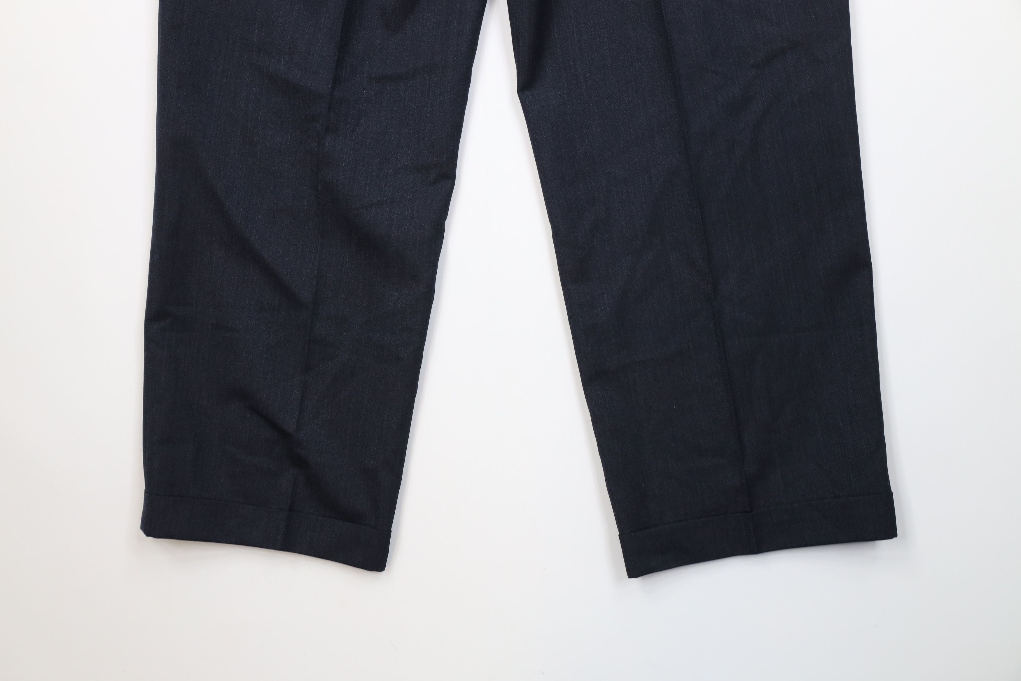 Vintage Vintage 90s Streetwear Striped Herringbone Wide Leg Pants Size US 36 / EU 52 - 12 Thumbnail