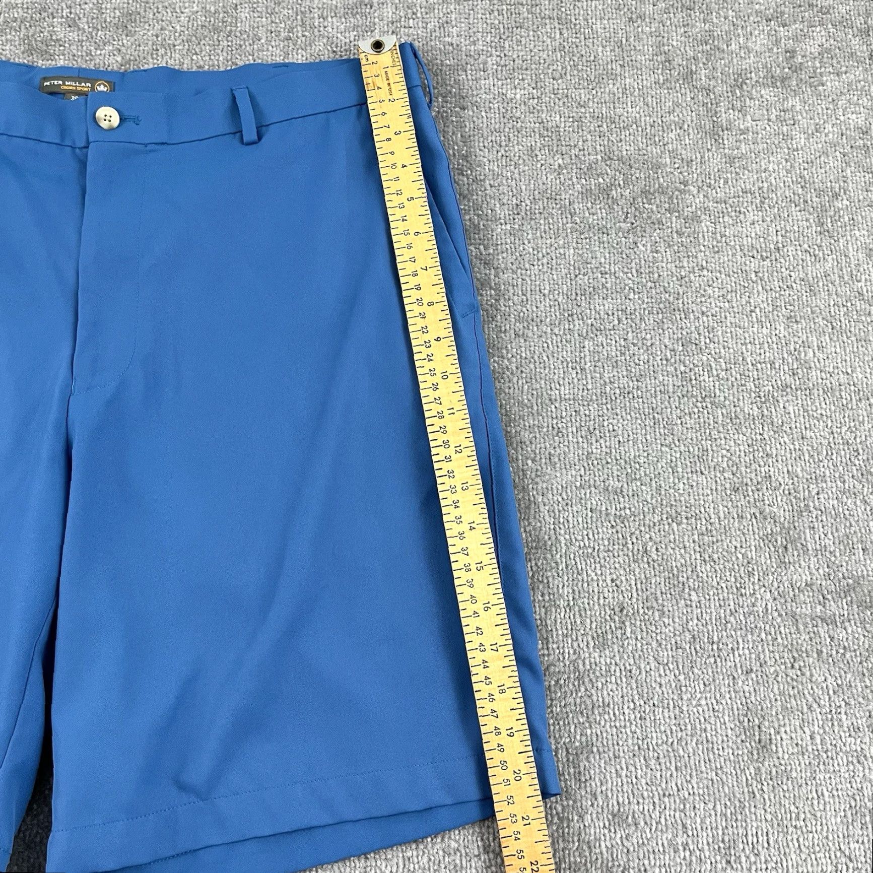 Peter Millar PETER MILLAR Shorts Mens 38 x 9" Blue Crown Sport Performance Golf Preppy Casual Size US 38 / EU 54 - 7 Thumbnail