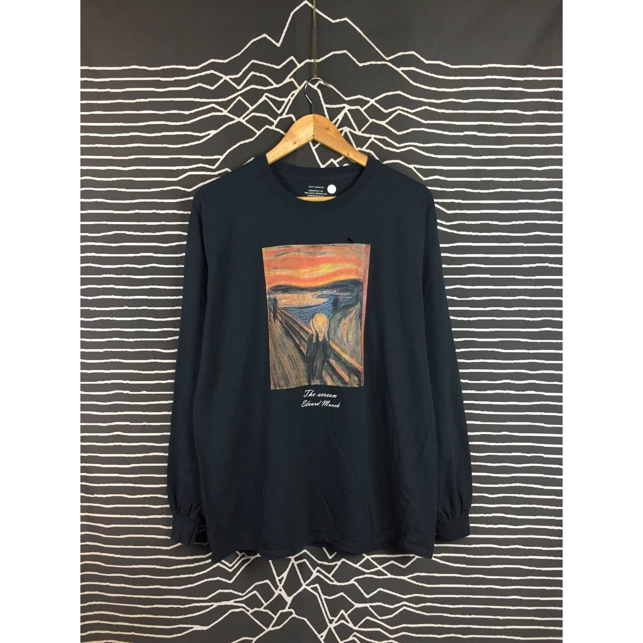 Vintage The Scream Edvard Munch Iconic Art Longsleeve Tee Size US L / EU 52-54 / 3 - 2 Thumbnail