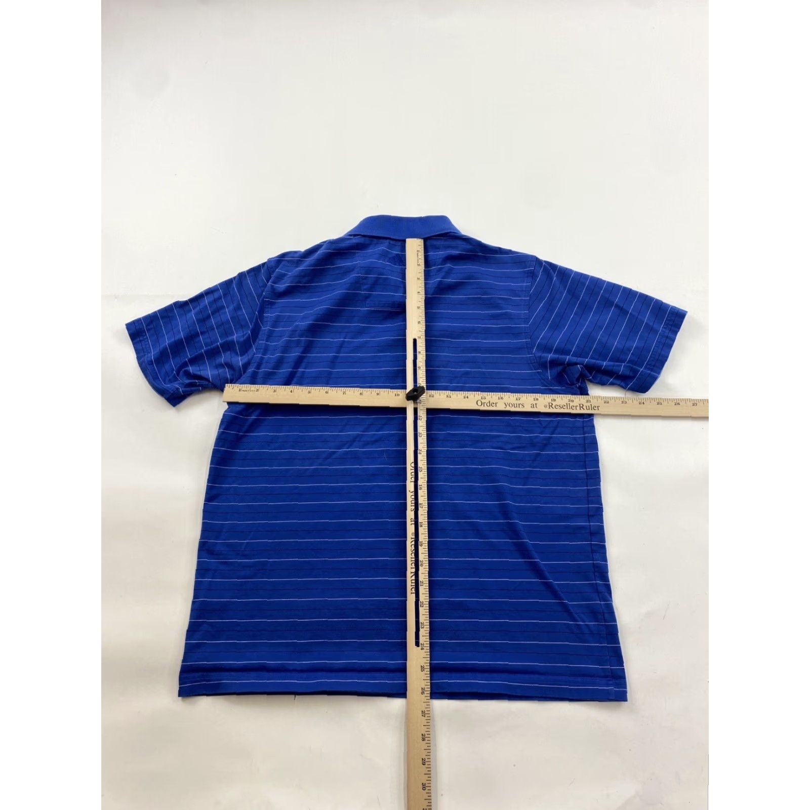 Adidas Adidas Golf Polo Shirt Mens Medium Striped Blue Climalite Size US M / EU 48-50 / 2 - 3 Thumbnail