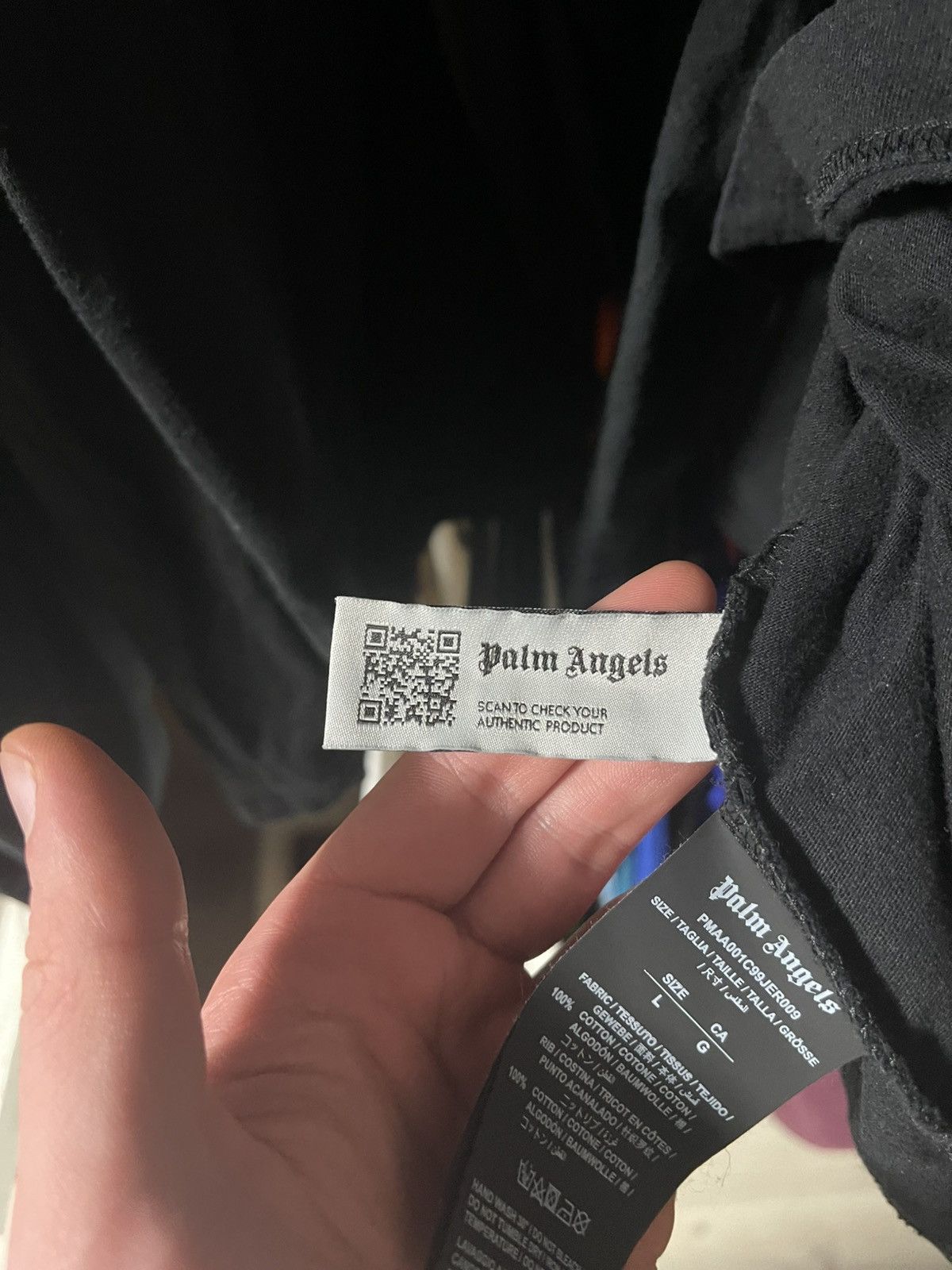 Palm Angels Palm Angels Hong Kong Spray Logo Oversized Tee Size US L / EU 52-54 / 3 - 10 Thumbnail