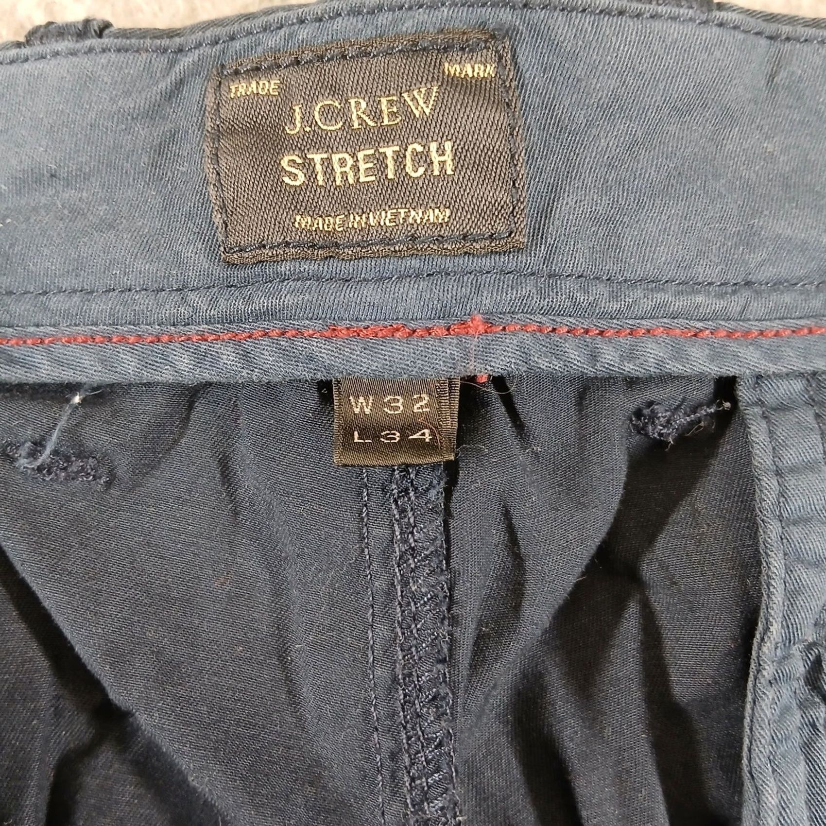 J.Crew J. Crew Stretch Chino Pants Slim Fit Navy Blue 32x34 Men Casual Workwear Chino Slim Fit Pockets Zipper Button Logo Size US 32 / EU 48 - 4 Thumbnail
