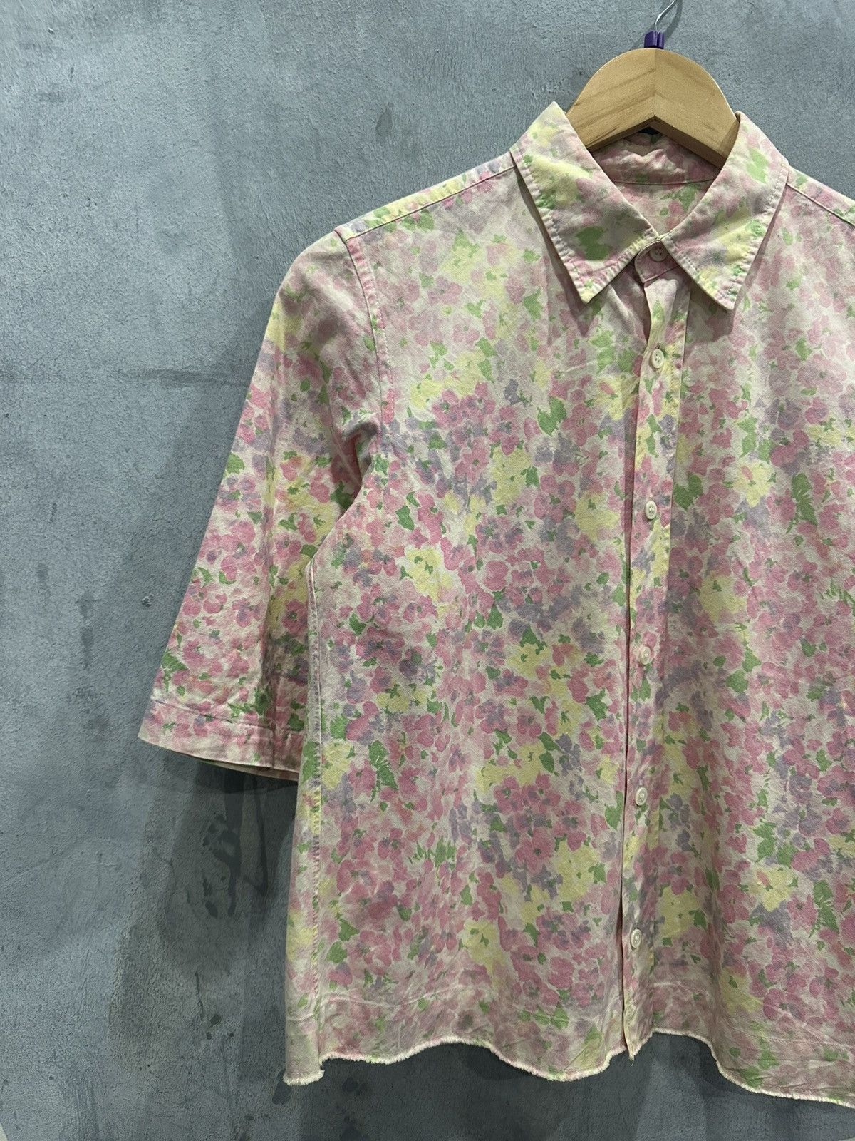 Tricot Comme des Garcons Tricot Comme des Garcons AD2000 Floral Shirt Size M / US 6-8 / IT 42-44 - 4 Thumbnail