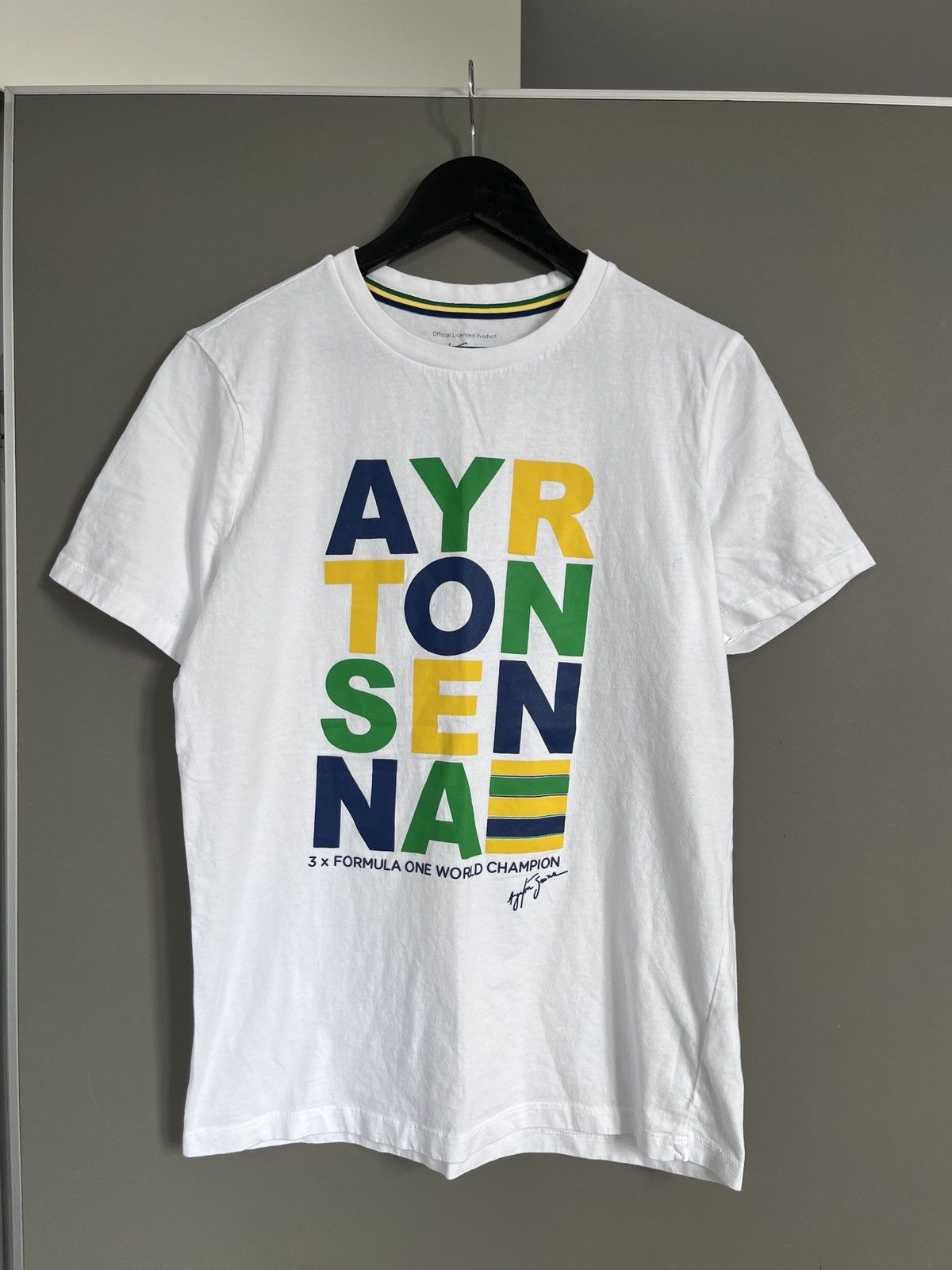 Formula 1 Ayrton Senna Official Merch T-shirt Formula One World Champ Size US M / EU 48-50 / 2 - 1 Thumbnail