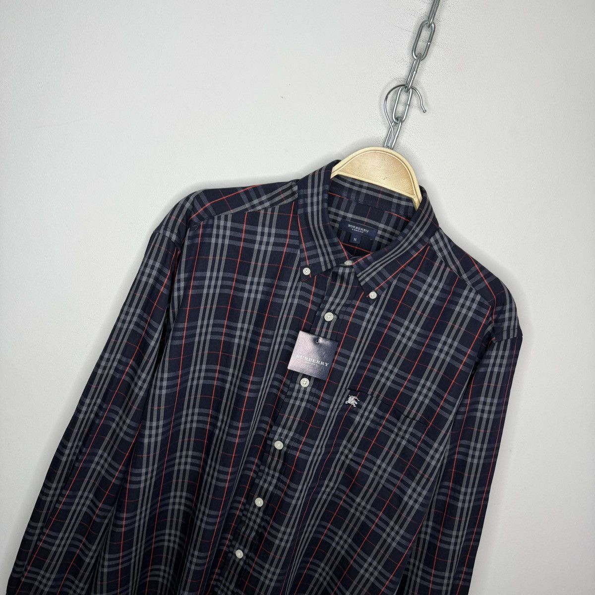 Burberry Burberry Nova Check Navy Checkered Shirt Button Up BRAND NEW Size US M / EU 48-50 / 2 - 5 Thumbnail