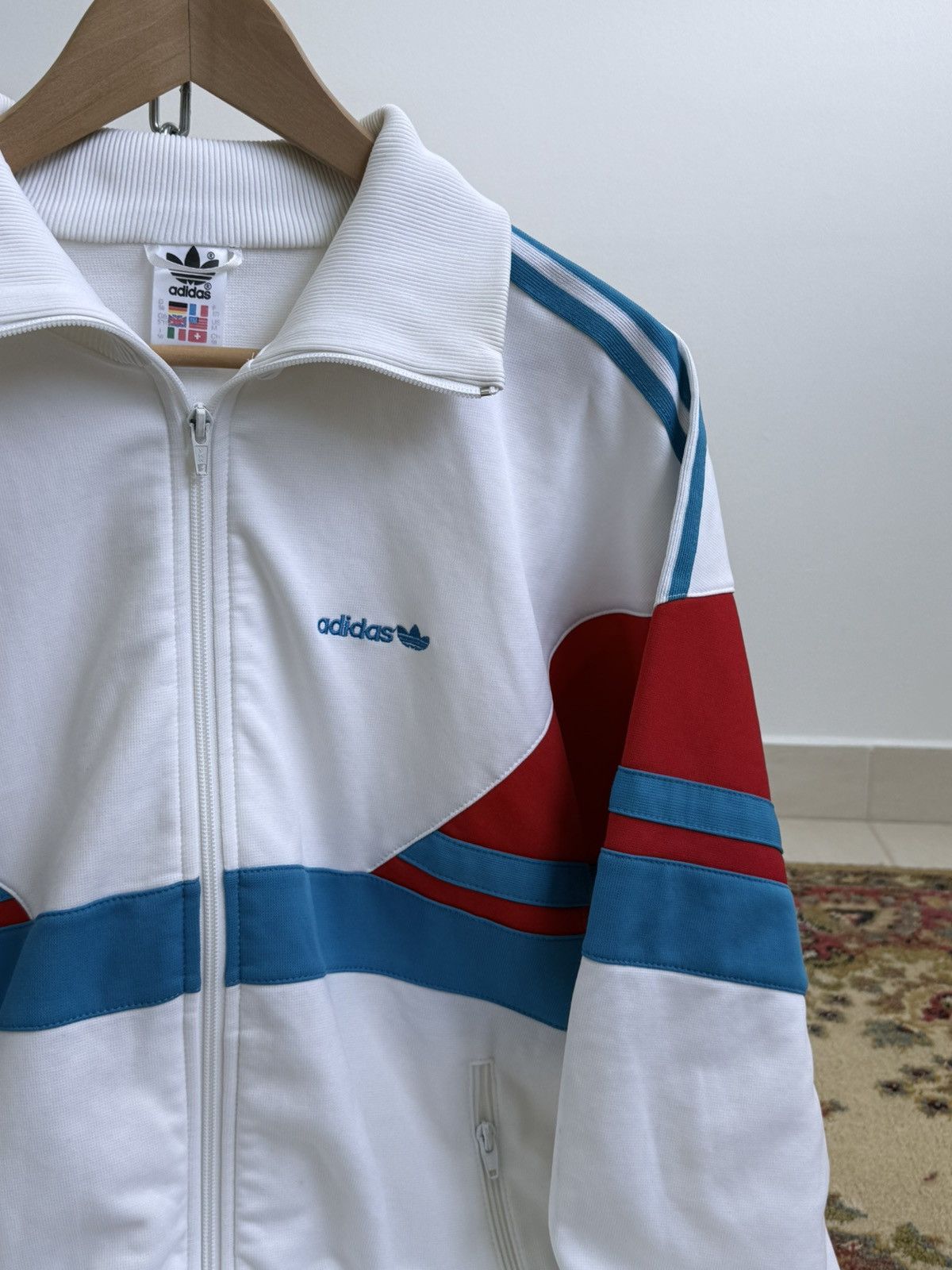 Adidas Vintage 80s Adidas Made In West Germany Track Jacket Size US M / EU 48-50 / 2 - 2 Thumbnail