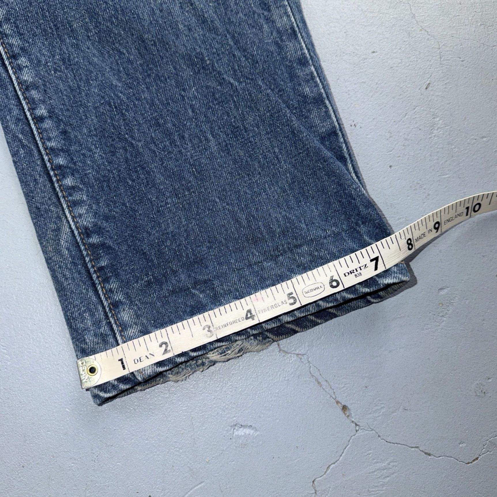 Levi's VINTAGE Levi's 505 Jeans Mens Regular 33x30 Blue Denim Levi’S 501 Series 70s 80s USA Single Stitch Straight Size US 33 - 5 Thumbnail