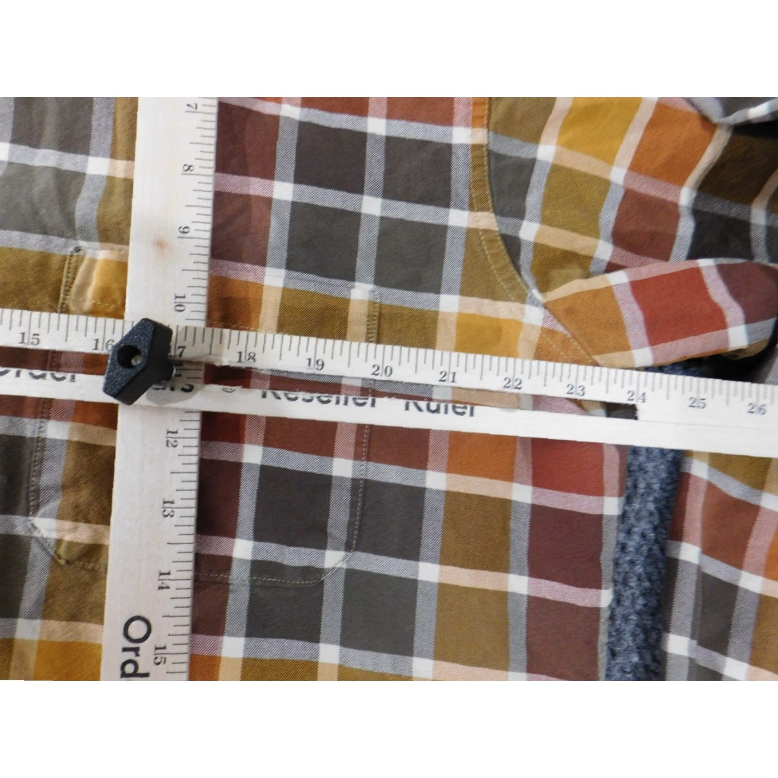 Bills Khakis Bills Khakis Shirt Mens Large Orange Plaid Button-Up Long Sleeve Casual Cotton Size US L / EU 52-54 / 3 - 7 Thumbnail