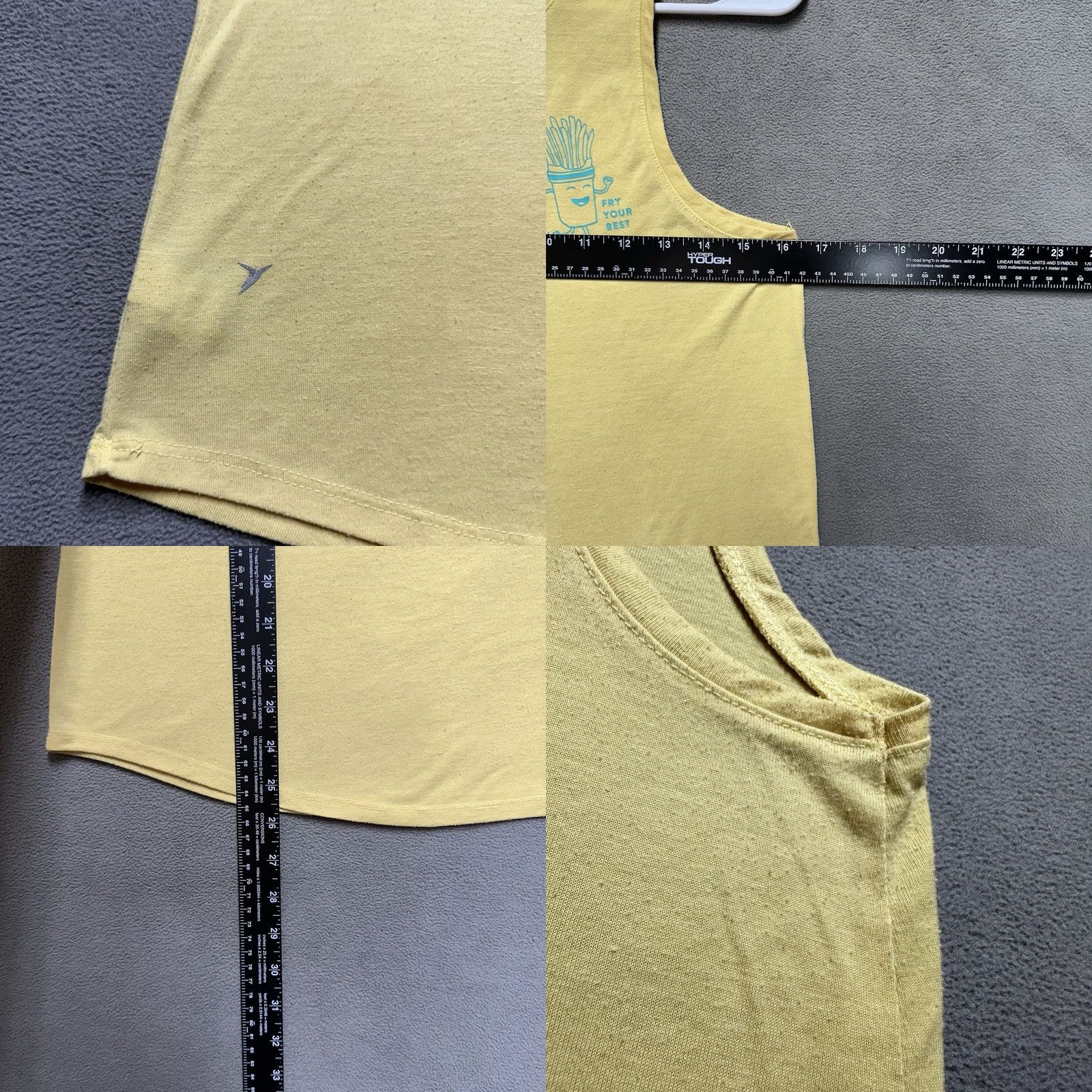 Old Navy Old Navy Active Tank Top Womens Small Go Dry Running French Fries Fry Your Best Size S / US 4 / IT 40 - 8 Thumbnail