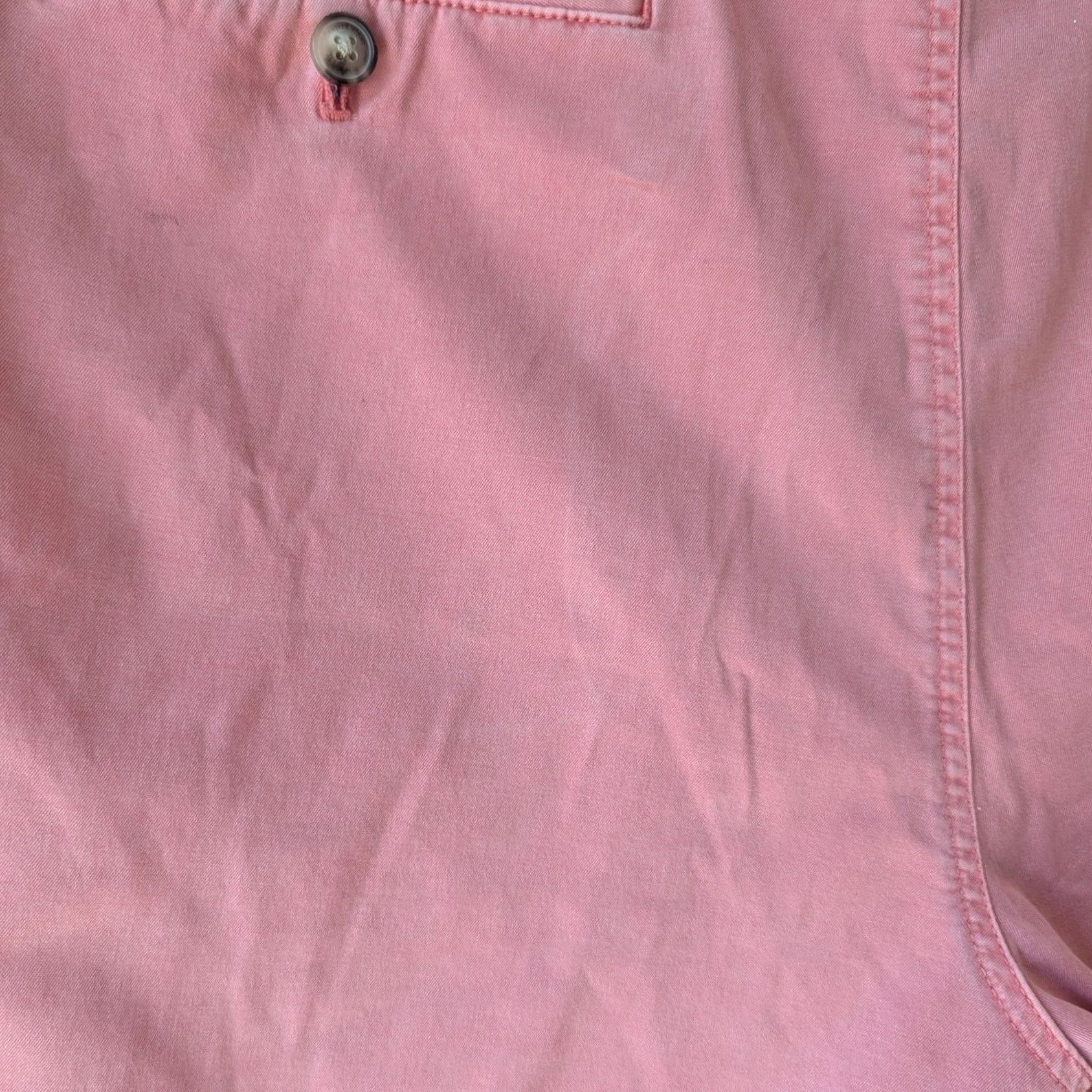 Vineyard Vines VINEYARD VINES Breaker Shorts Pink Salmon Cotton Stretch Chino Mens 38 Regular Mid Rise Knit 9in Inseam Zip Front Button Logo Pockets Solid Vintage No Size US 38 / EU 54 - 3 Thumbnail