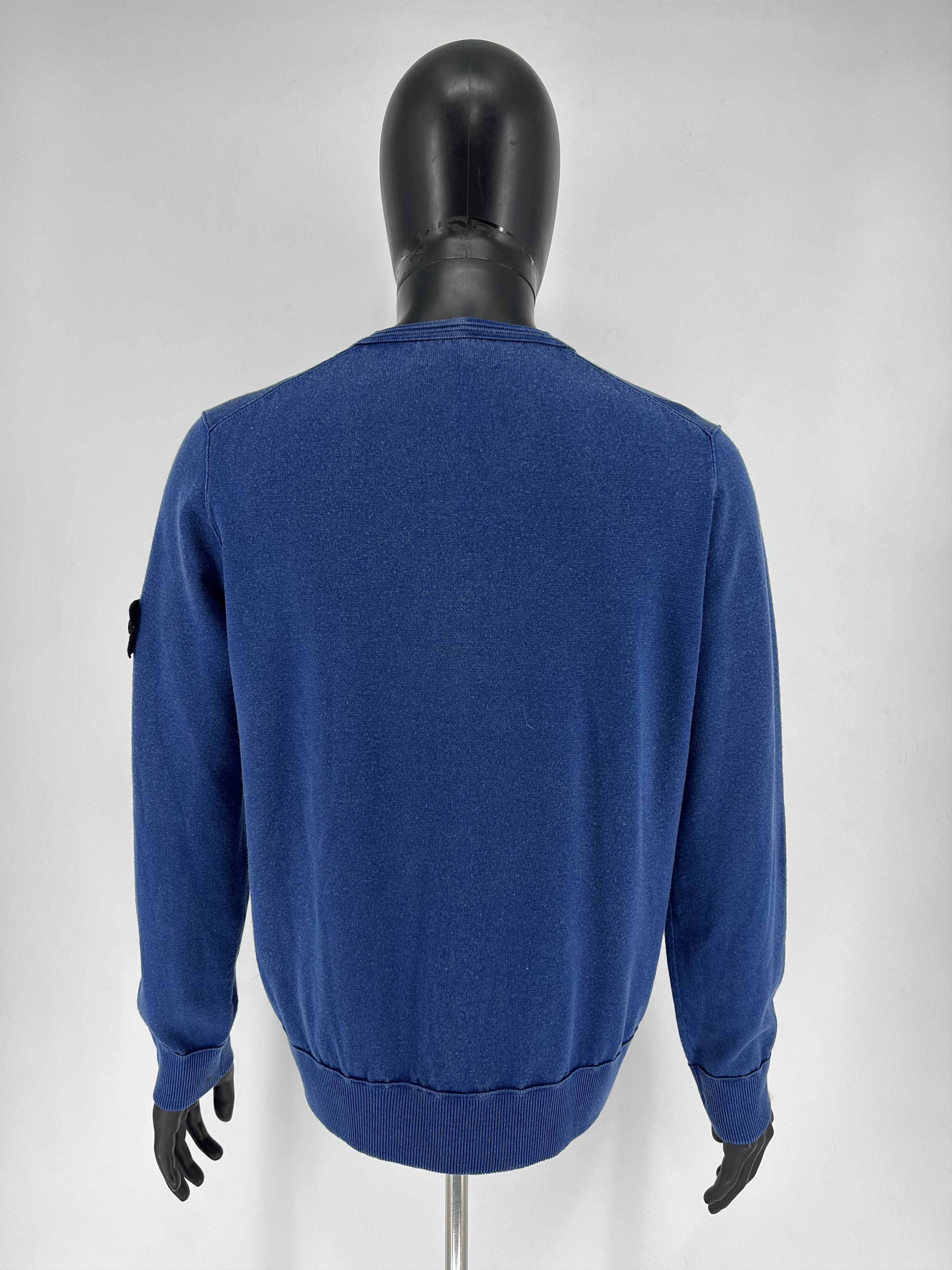Stone Island × Vintage Vintage Stone Island V-Neckline Lanawool Sweater Size US XL / EU 56 / 4 - 11 Thumbnail