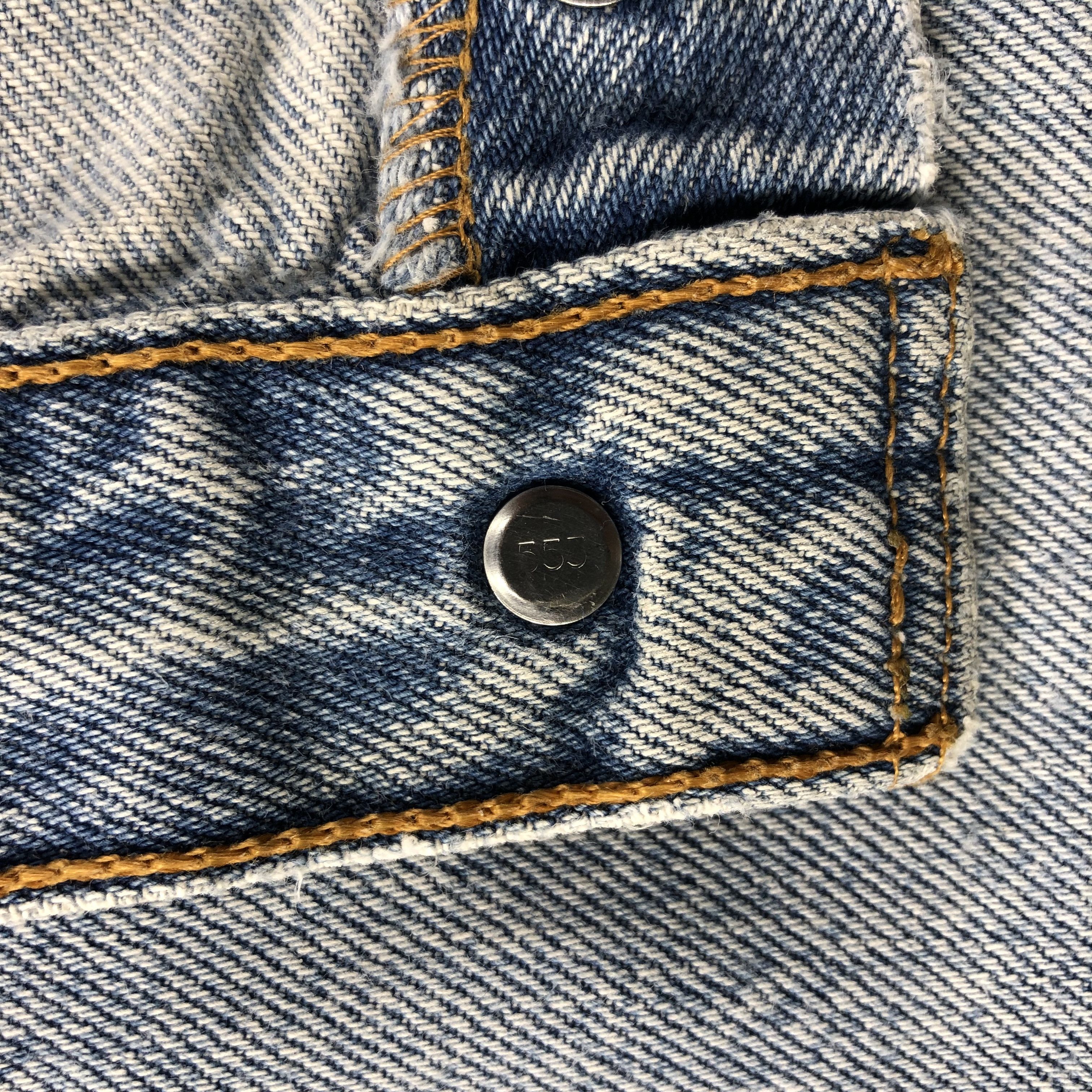 Levi's 90s Vintage Light Wash Levis 501 Jeans-J1501 Size US 35 - 14 Thumbnail