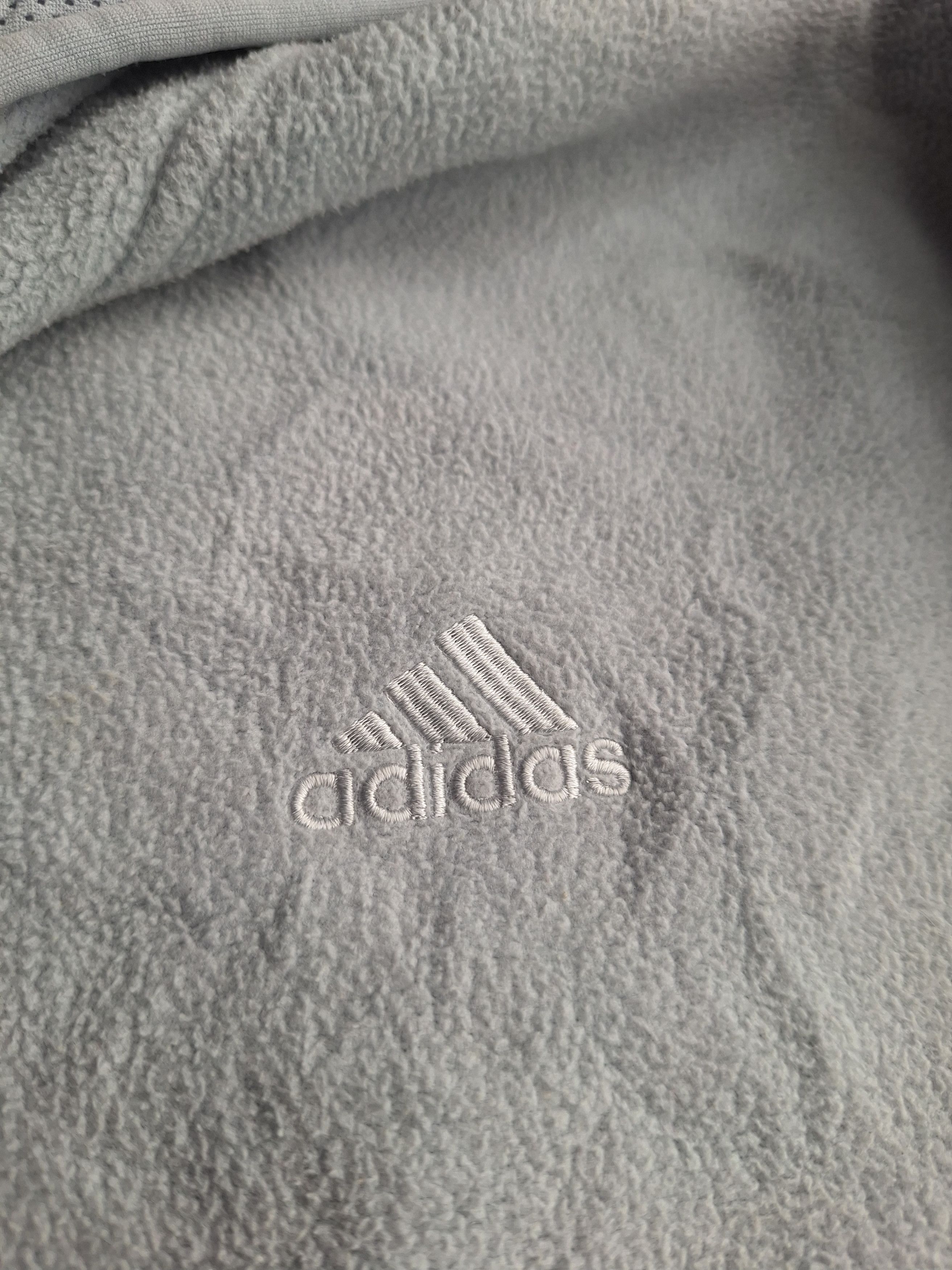 Adidas × Vintage Vintage 90s Adidas Logo Distressed Hoodie Sweatshirt Blue Size US M / EU 48-50 / 2 - 5 Thumbnail