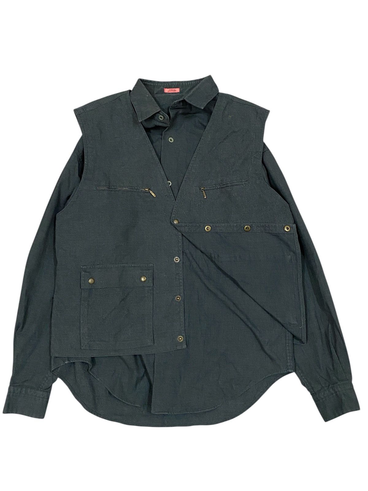 JUN MEN ARCHIVE JUN MEN 2-in-1 Detachable Utility Vest /Shirt Jacket Size US M / EU 48-50 / 2 - 4 Thumbnail