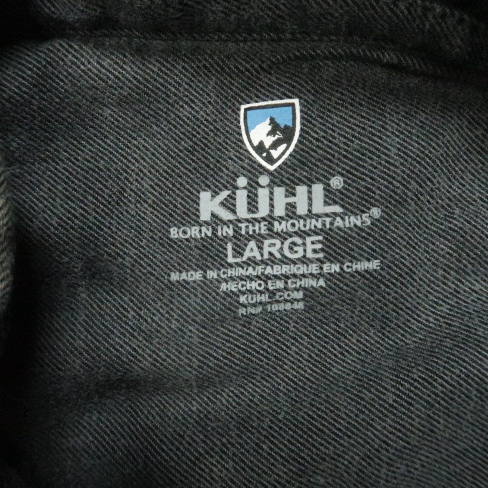 Vintage Kuhl Shirt Men L Gray Flannel Long Sleeve Button-Up Casual Lightweight Breathable Cotton Lyocell Size US L / EU 52-54 / 3 - 3 Thumbnail