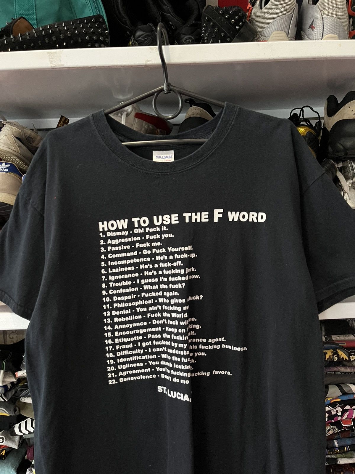 Other Vintage How To Use The F Word Humor Tee Size US L / EU 52-54 / 3 - 3 Thumbnail