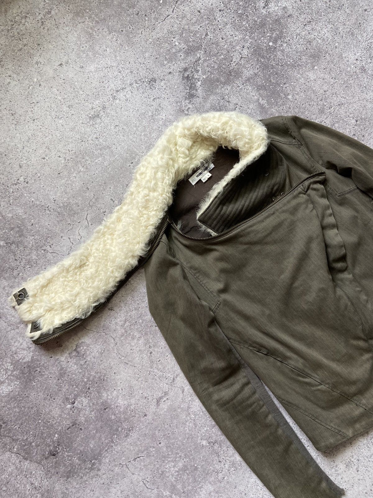 Helmut Lang Helmut Lang earth washed Fur high neck jacket Size S / US 4 / IT 40 - 3 Thumbnail