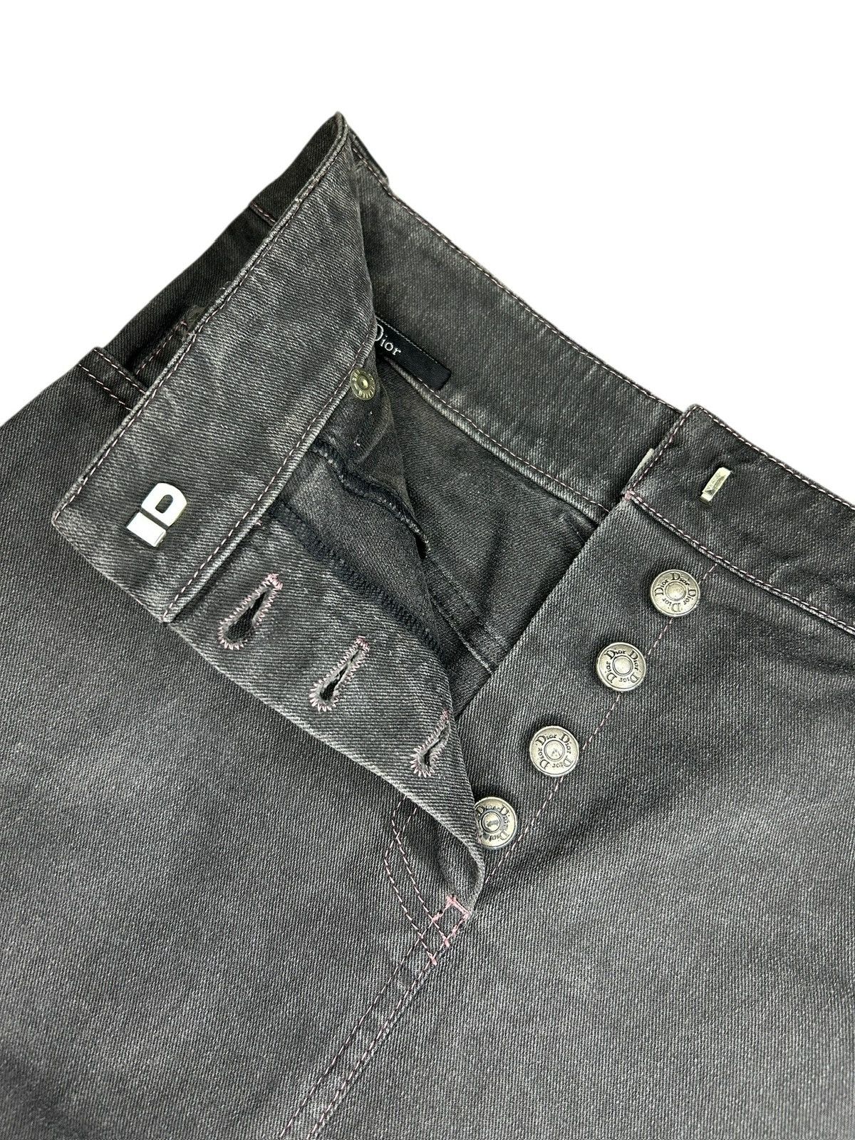 Dior S/S 03 Dior by Galliano Denim Skirt Size 26" / US 2 / IT 38 - 8 Thumbnail