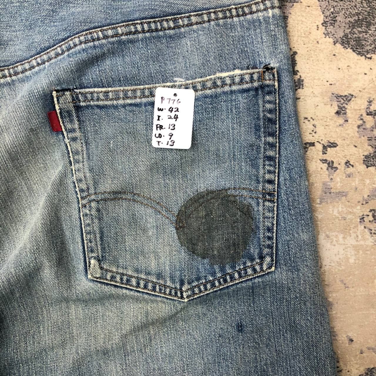 Levi's × Levi's Vintage Clothing P776 RARE VTG LEVI'S TALON BUTTON NOM 8 RIPPED JEANS Size US 42 / EU 58 - 11 Thumbnail