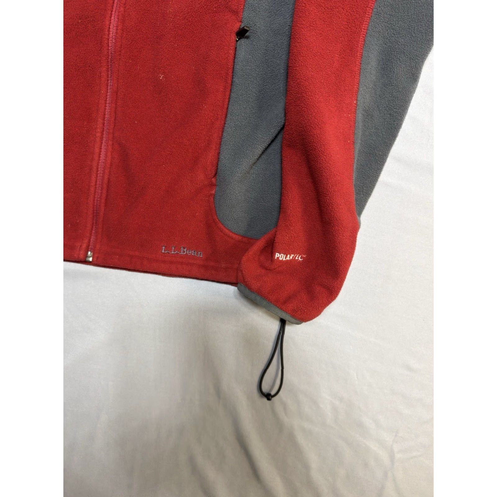 Vintage LL bean Polartec Fleece Jacket Heavyweight Wind Resistant Red Women's L Jacket Size L / US 10 / IT 46 - 6 Thumbnail