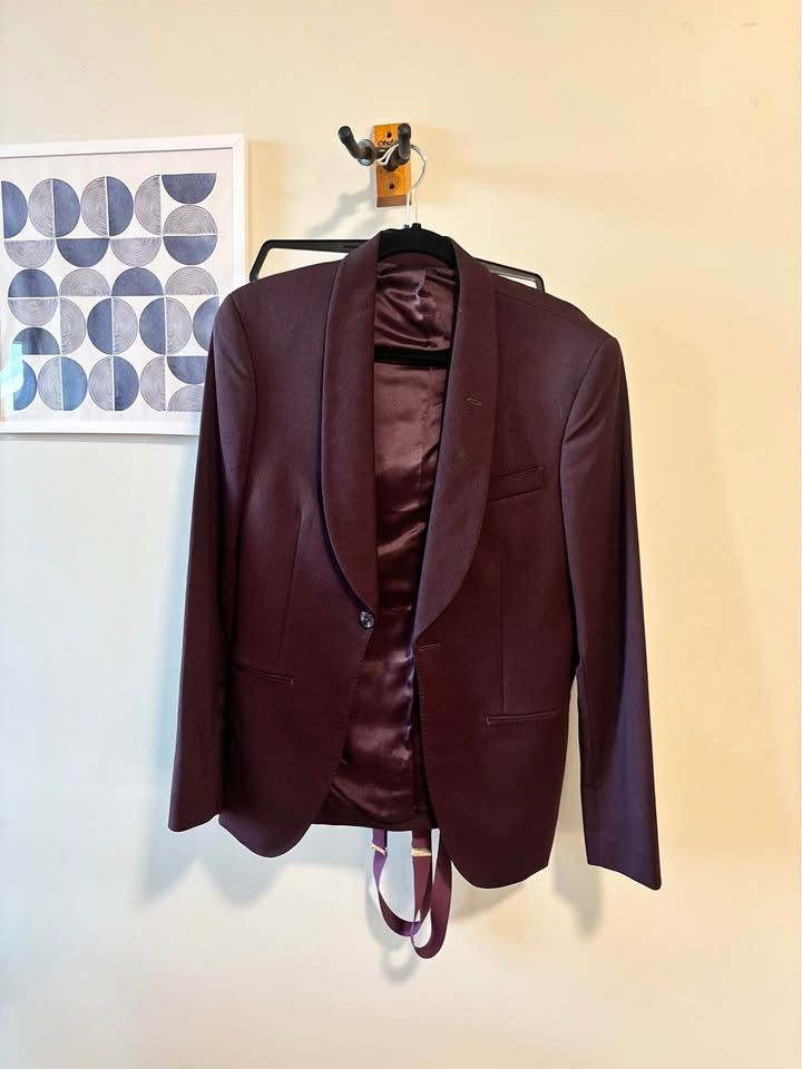Other Plum Shawl Tuxedo Size 36S - 2 Thumbnail