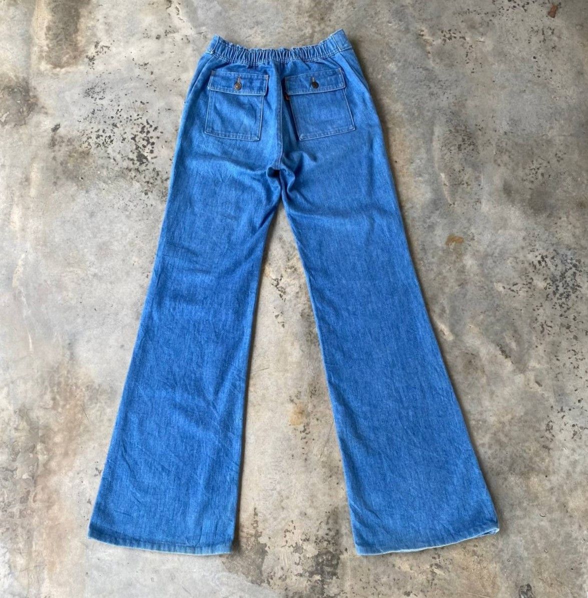 Levi's Vintage Clothing RARE 70S LEVIS 648 FLARE DENIM ORANGE TAG ZIP TALON Size US 29 - 8 Thumbnail