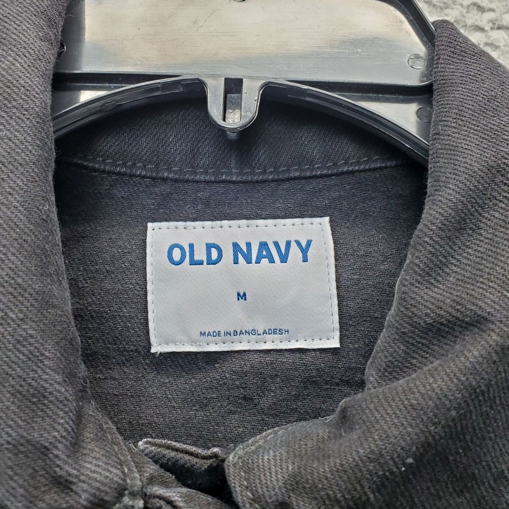 Old Navy Old Navy Jeans Jacket Womens M Black Denim Button Front Collared Jacket Size M / US 6-8 / IT 42-44 - 5 Thumbnail