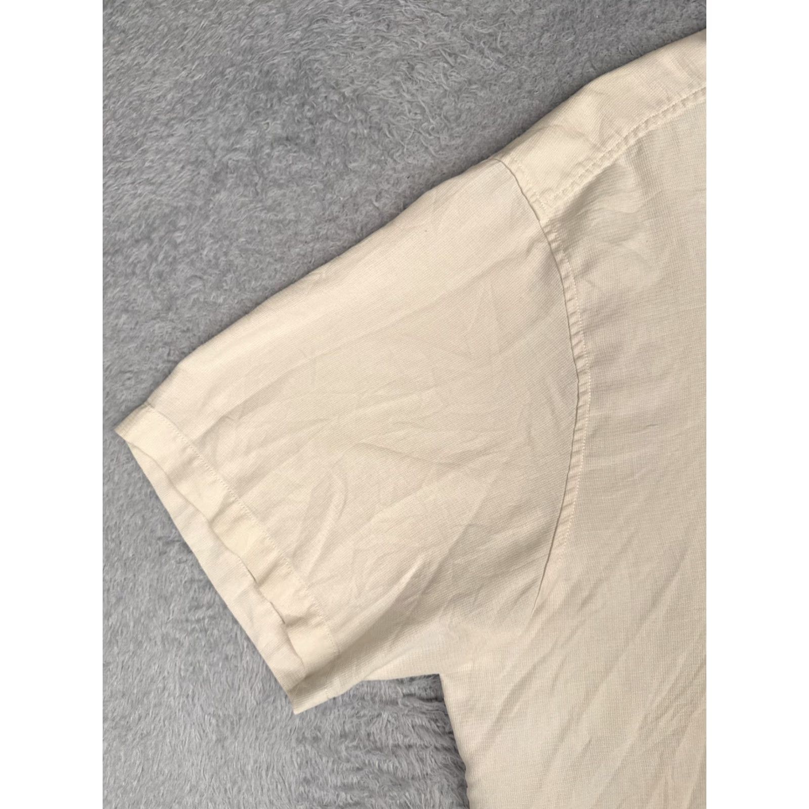 Tommy Bahama Tommy Bahama Shirt Men 2XL Ivory Silk Button-Up Hawaiian Aloha Beach Resort Casual Mens Size US XXL / EU 58 / 5 - 3 Thumbnail