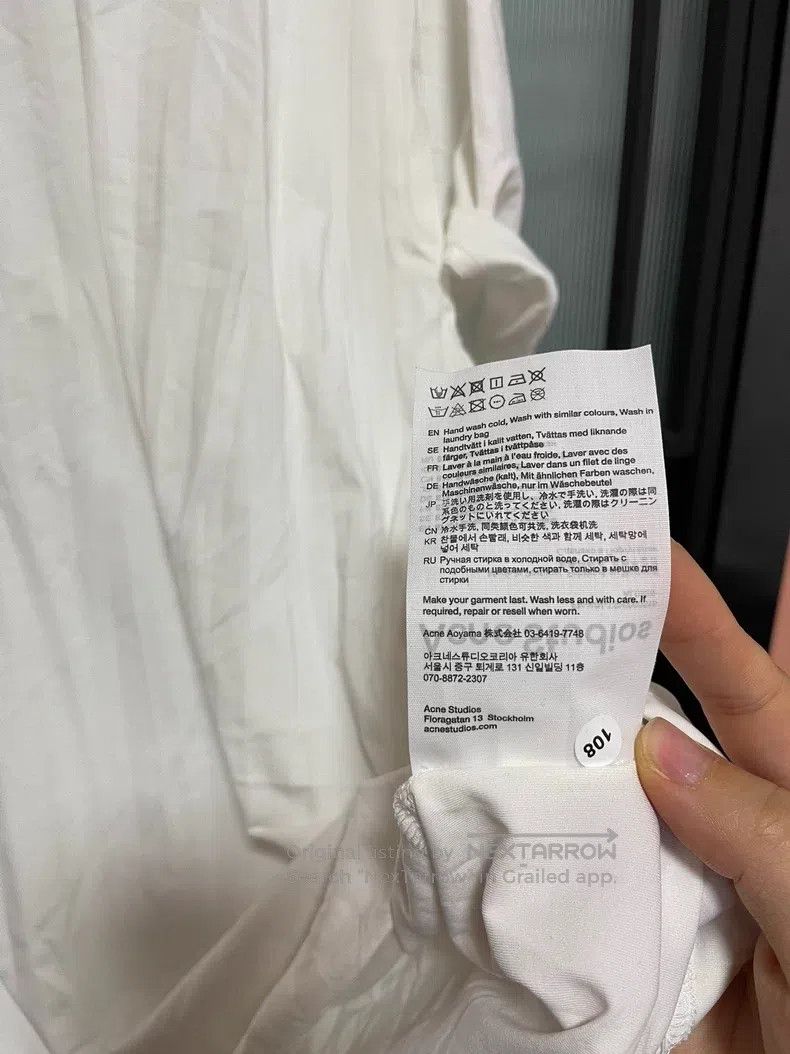 Acne Studios Acne Studios Solid Color Round Neck Short Sleeve T-Shirt, Size L / US 10 / IT 46 - 6 Thumbnail