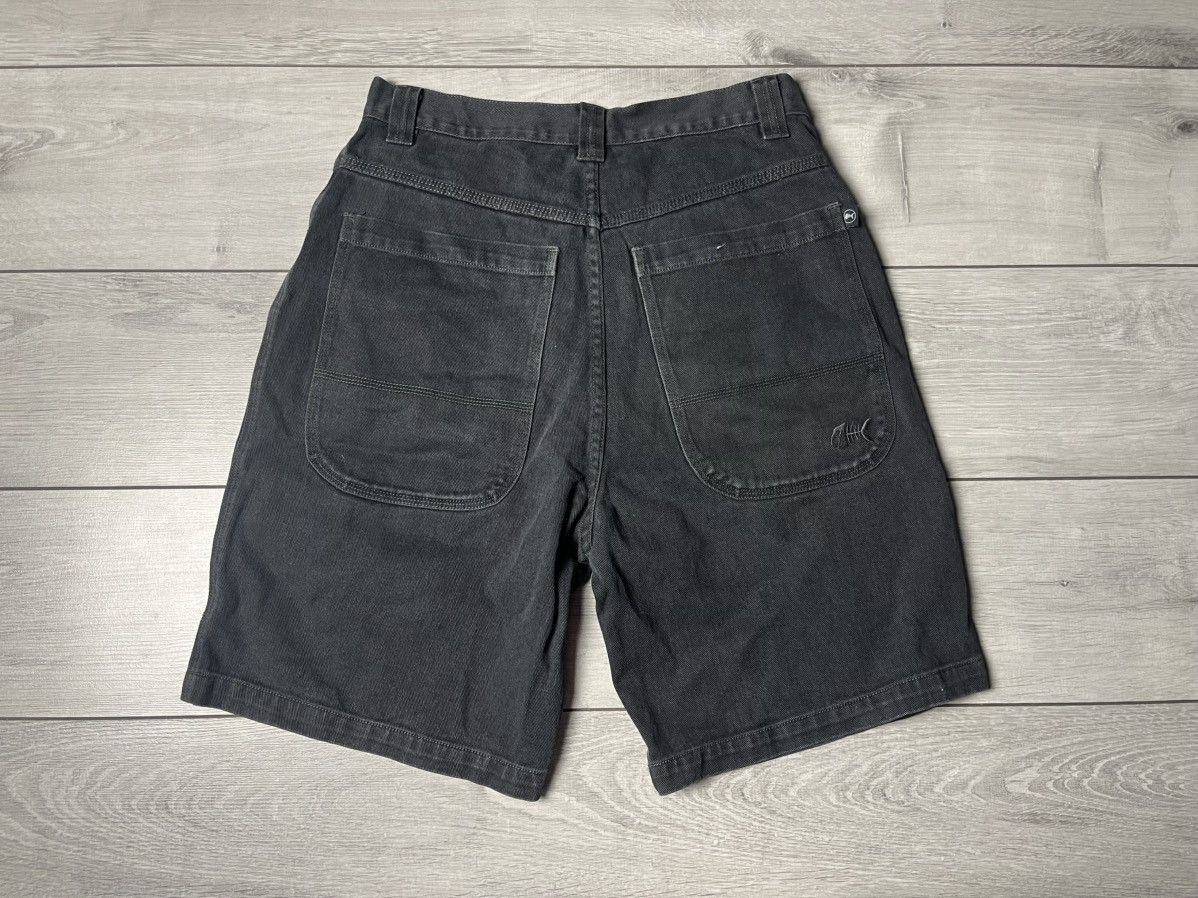 Vintage Fishbone Baggy Denim Shorts JNCO style size Small Size US 30 / EU 46 - 4 Thumbnail