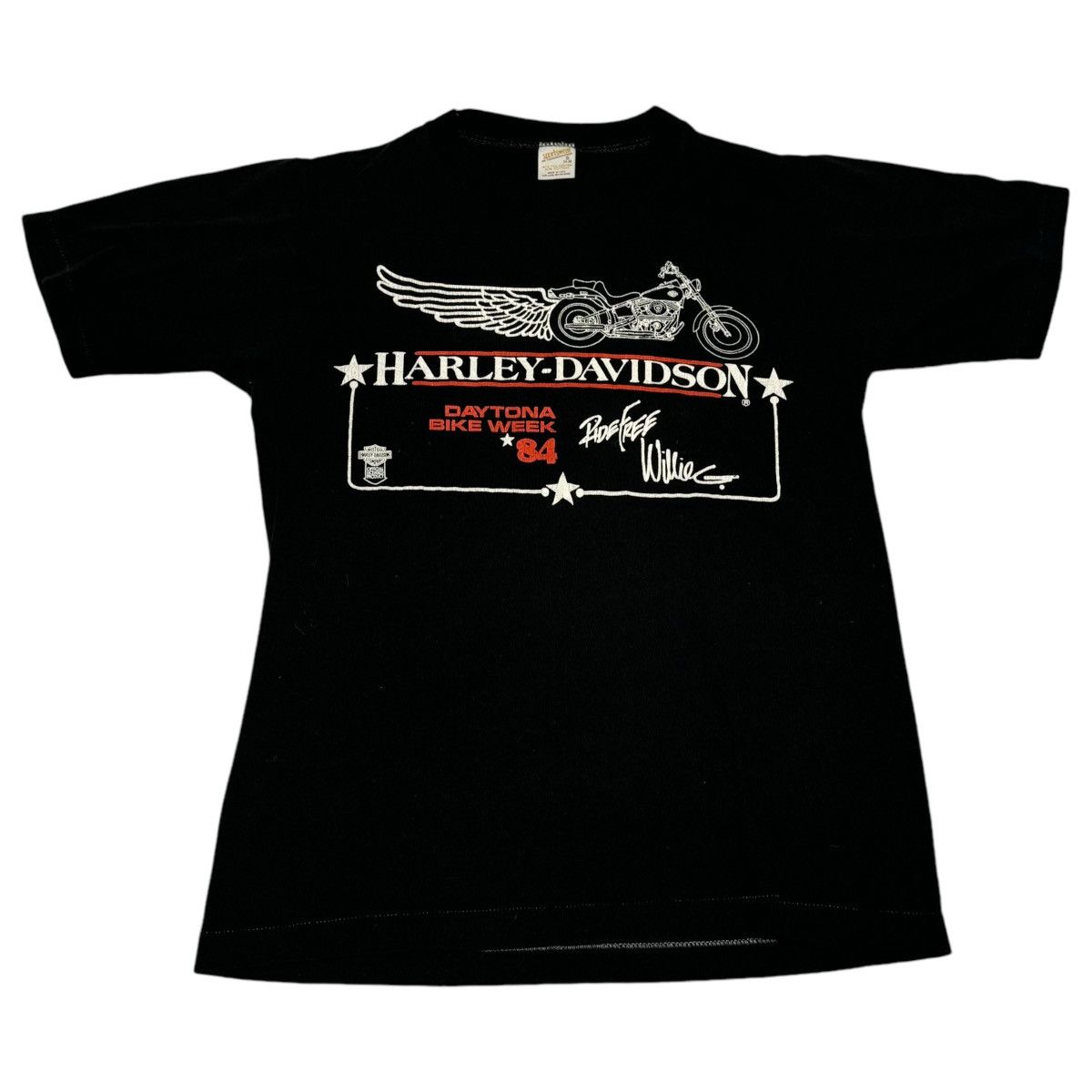 Harley Davidson × Vintage Vintage 1984 Harley Davidson Bike Week Shirt Adult Small Size US S / EU 44-46 / 1 - 1 Thumbnail