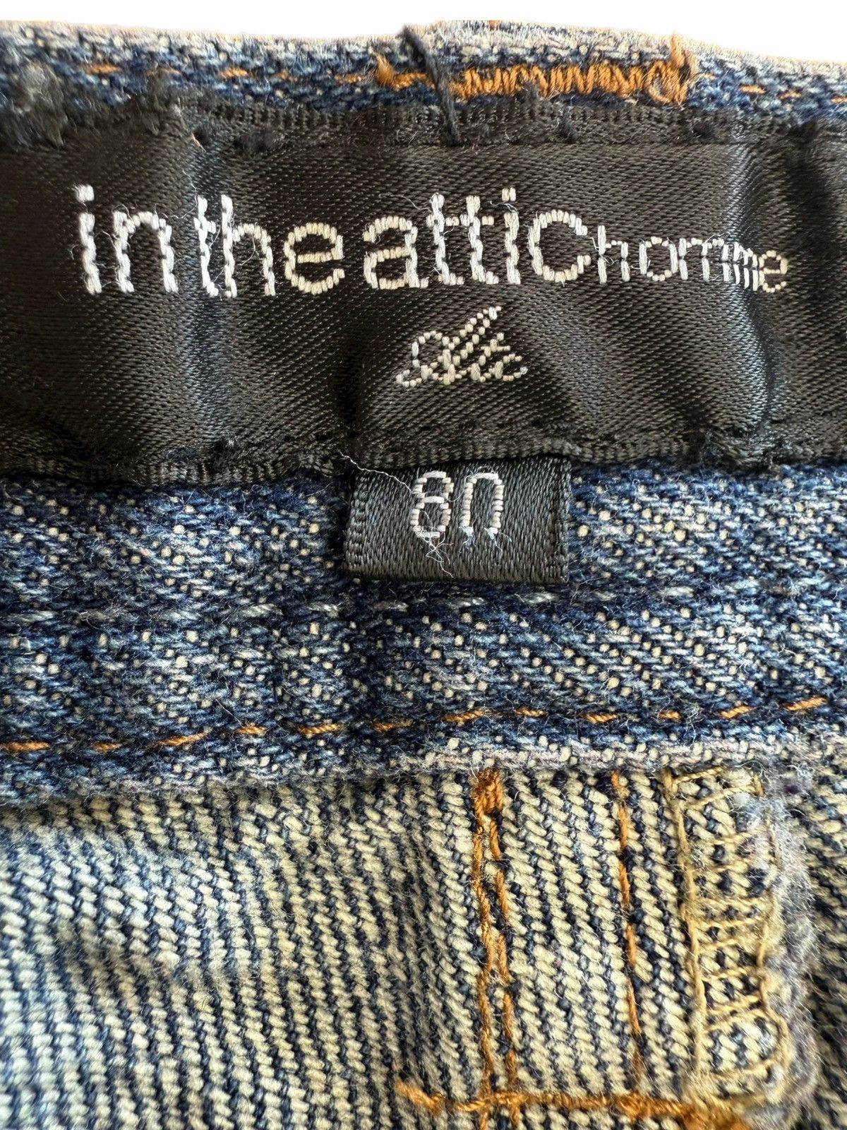 In The Attic In The Attic Blue Faded Wash Patchwork Jeans Size US 32 / EU 48 - 10 Thumbnail