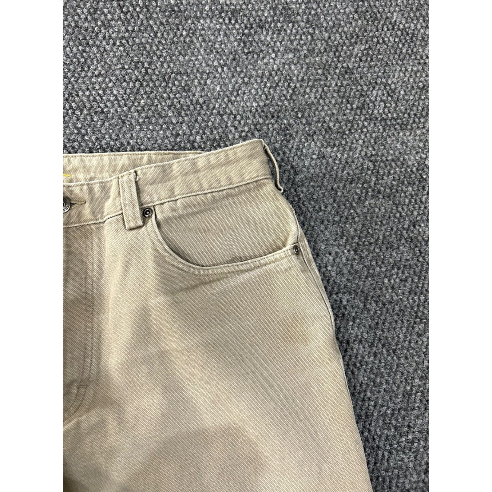 Duluth Trading Company Duluth Trading Co Pants Mens 36x34 Tan Canvas Work Jeans Utility Durable Size US 36 / EU 52 - 5 Thumbnail