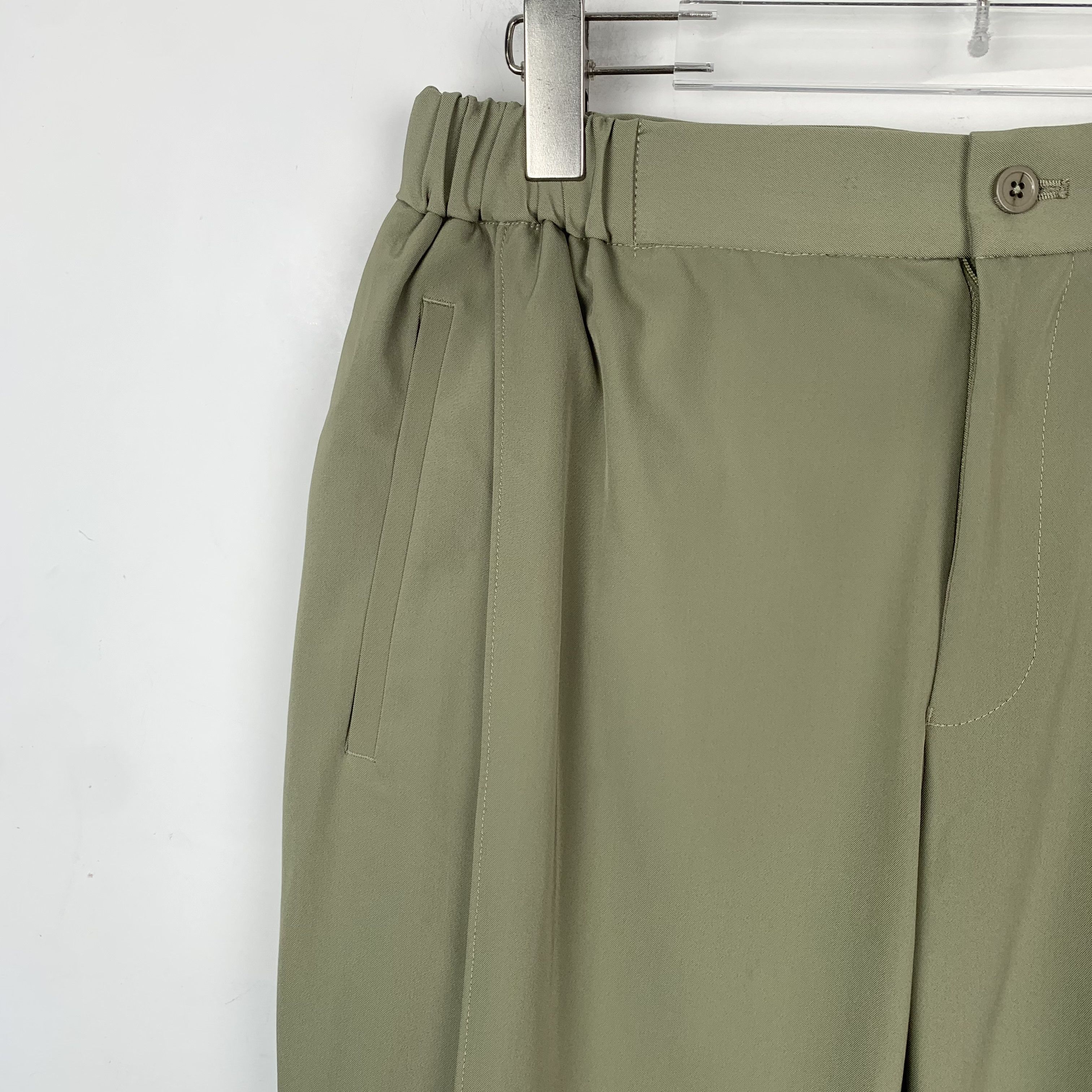 Armani Emporio Armani Dark Green Elastic Waist Casual Pants (48) Size US 32 / EU 48 - 7 Thumbnail