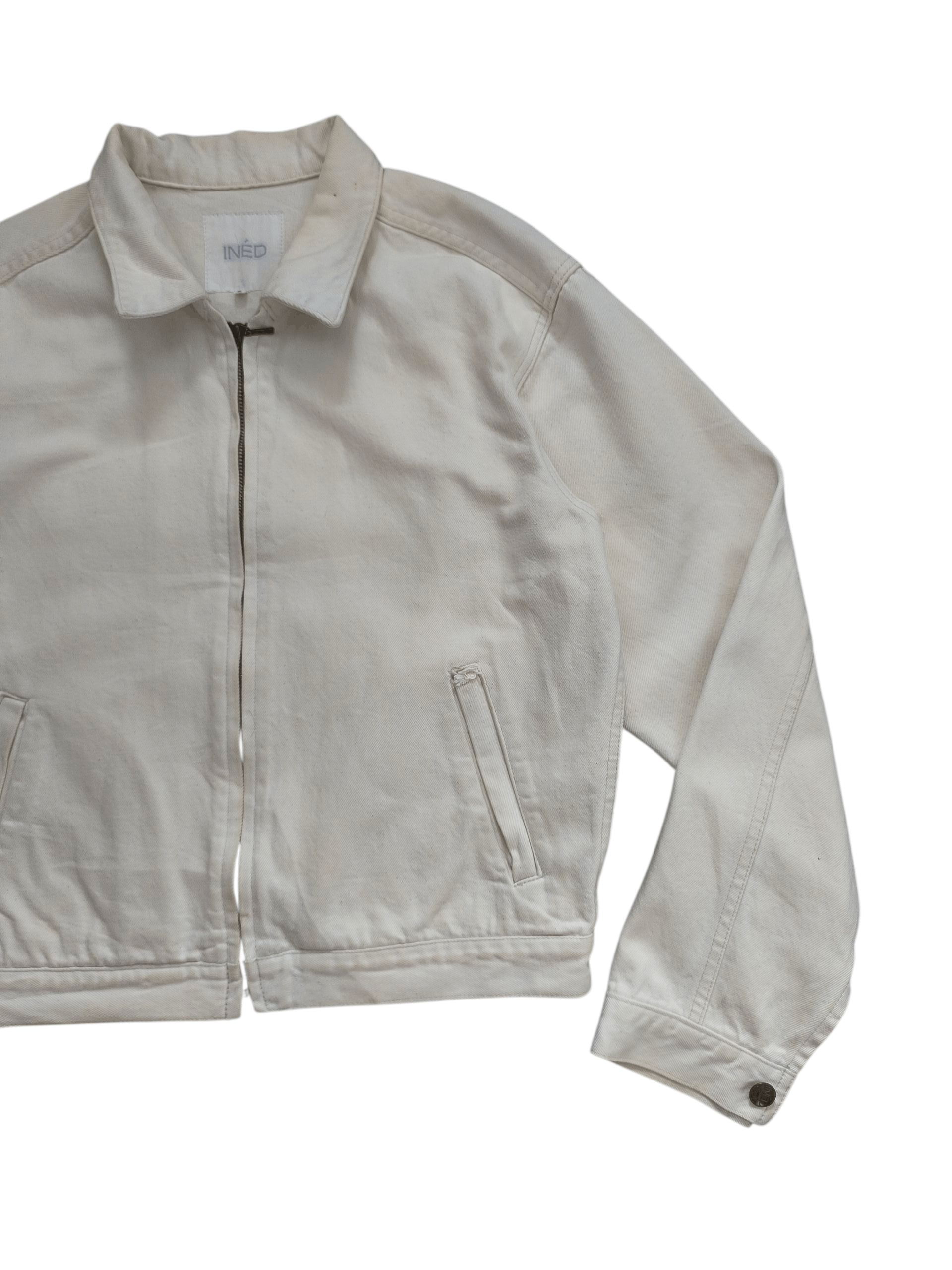 Yohji Yamamoto Ined Homme White Denim Jacket Size US M / EU 48-50 / 2 - 3 Thumbnail