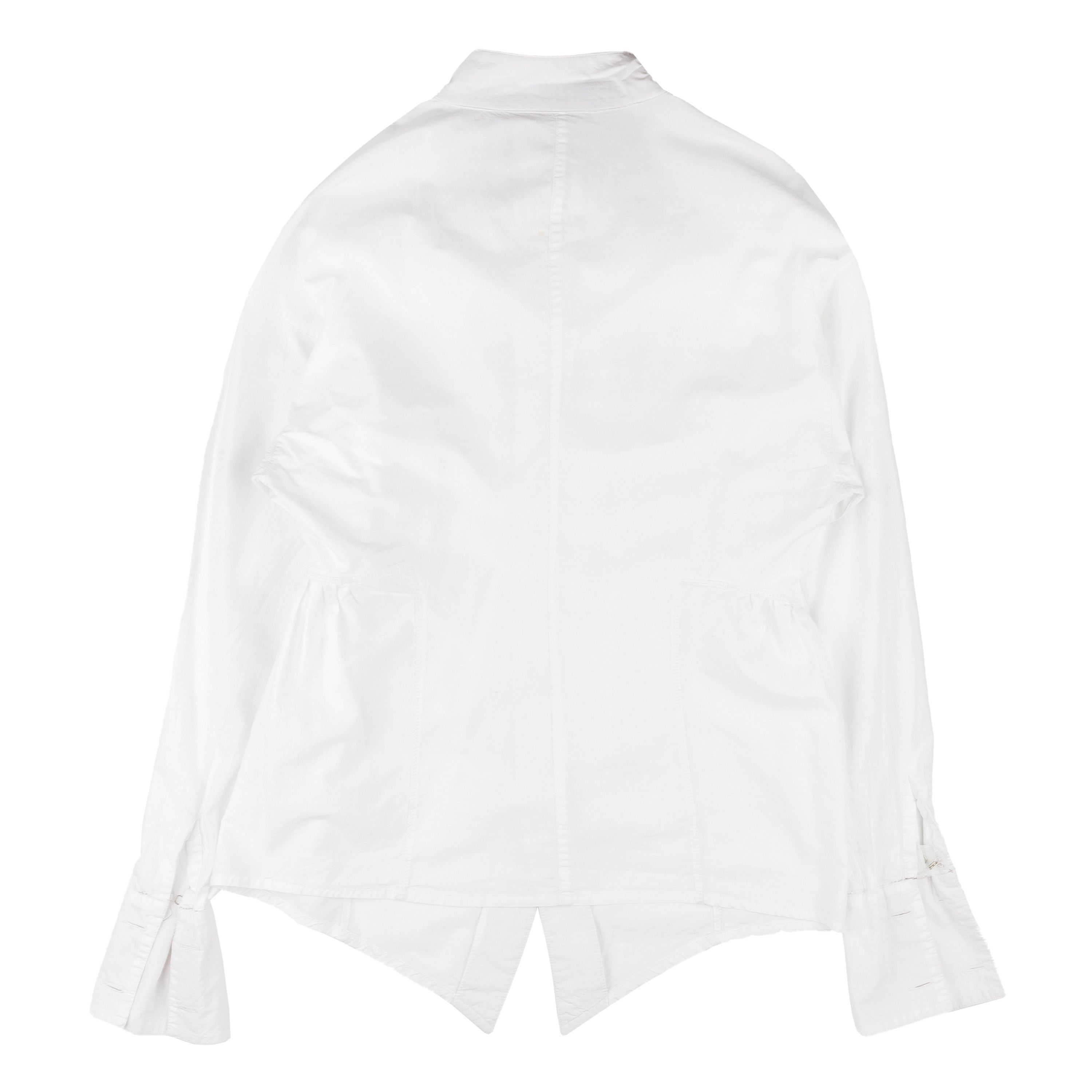 Marithe + Francois Girbaud Marithé François Girbaud Vintage White Frill Shirt (M) Size M / US 6-8 / IT 42-44 - 2 Thumbnail