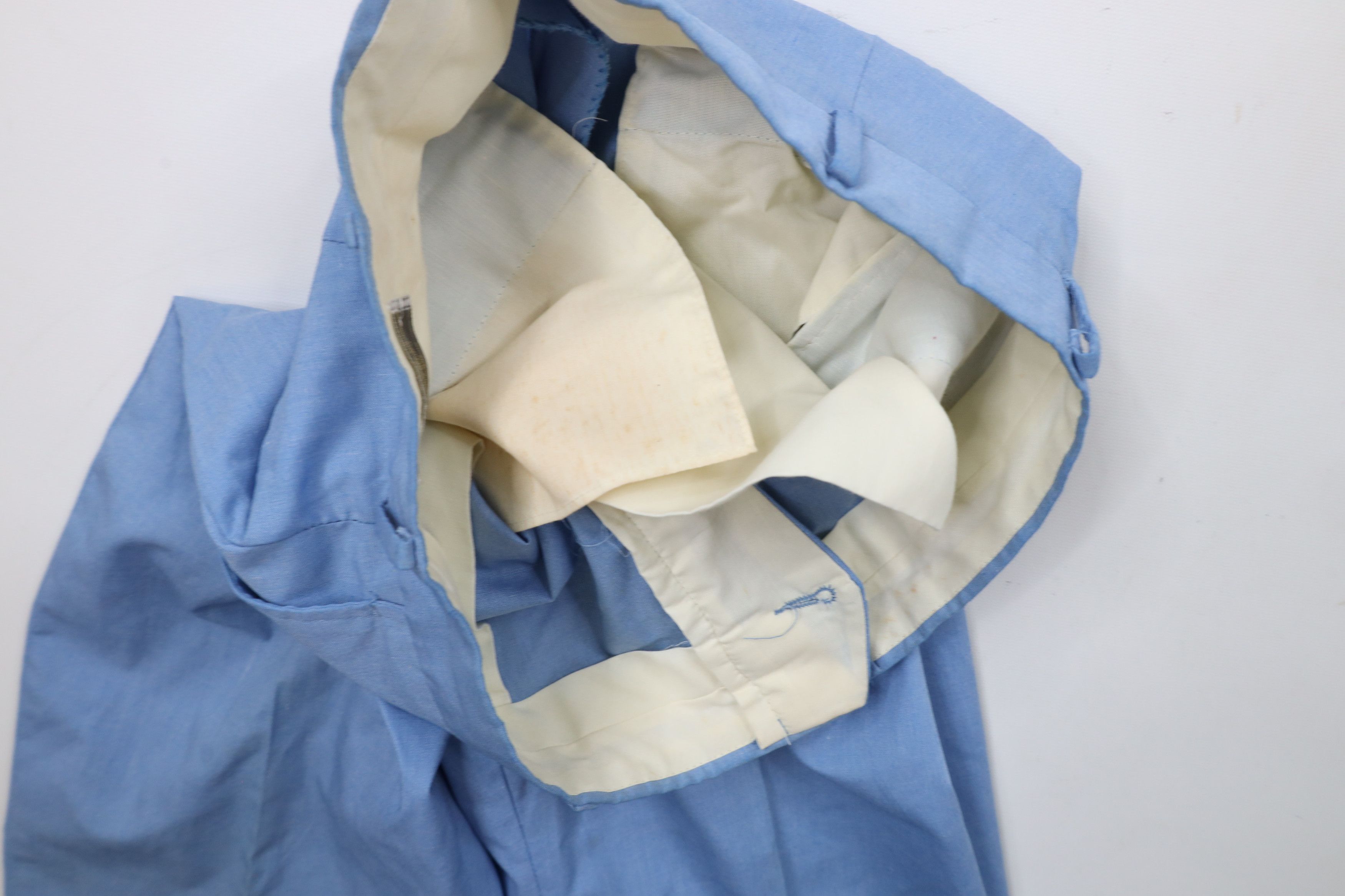Vintage Vintage 70s Streetwear Chambray Wide Leg Chino Pants Blue Size US 30 / EU 46 - 10 Thumbnail