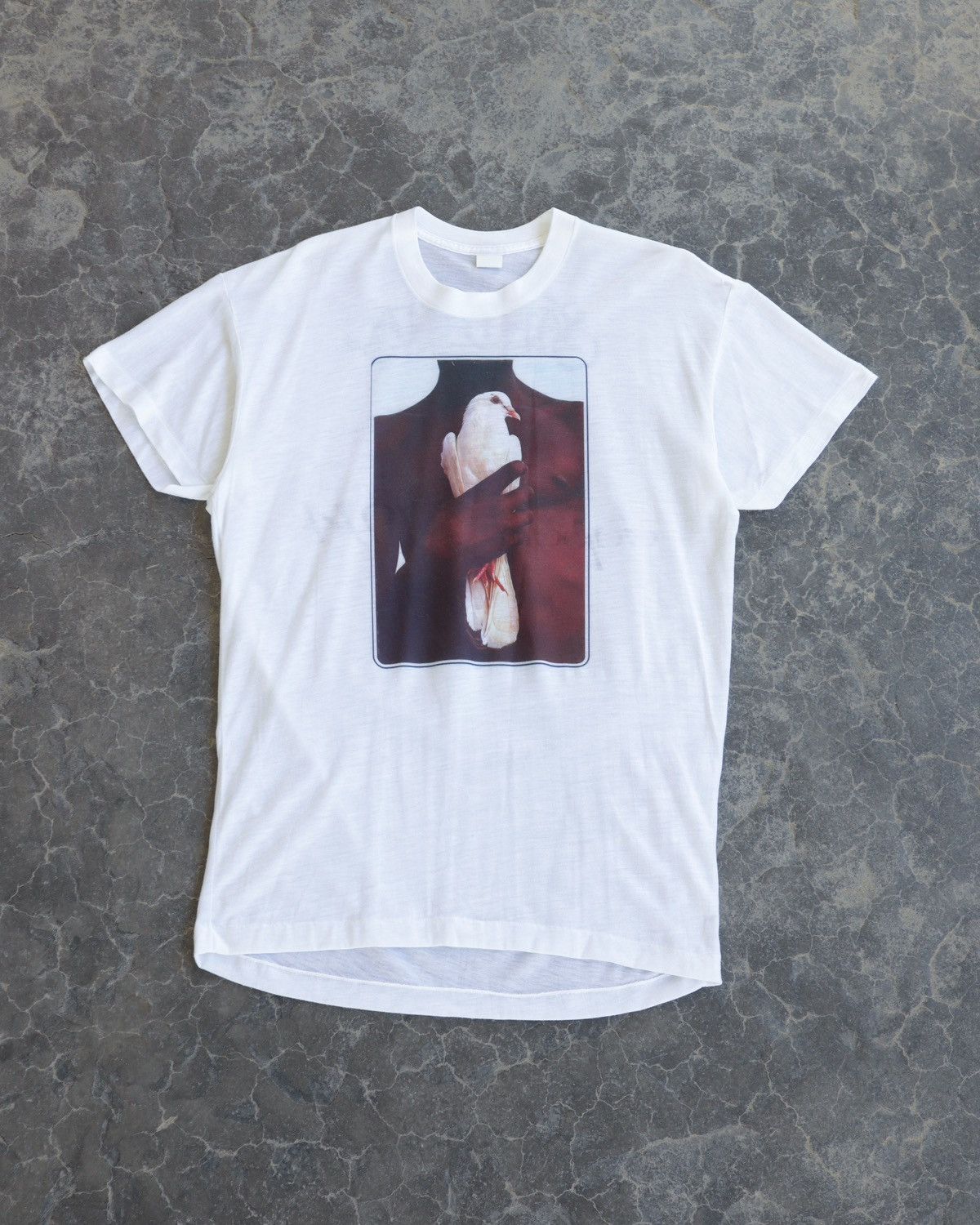 Vintage 1970s Santana Japanese Lotus Tour Dove Archive White