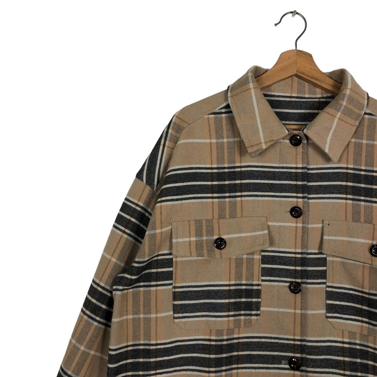 Flannel × Japanese Brand 🔥90’s Vintage Flannel Jacket Tartan Design GU Issey Miyake Size US XL / EU 56 / 4 - 3 Thumbnail