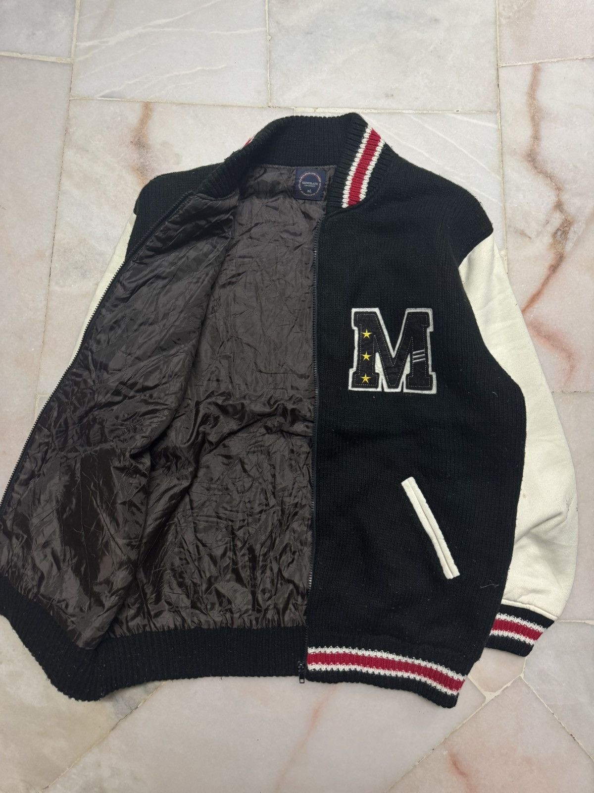 Habitat 💥RARE💥90s JAPANESE EAGLE LOGO NAVAJO ZIPPER STYLE BOMBER Size US XL / EU 56 / 4 - 8 Thumbnail
