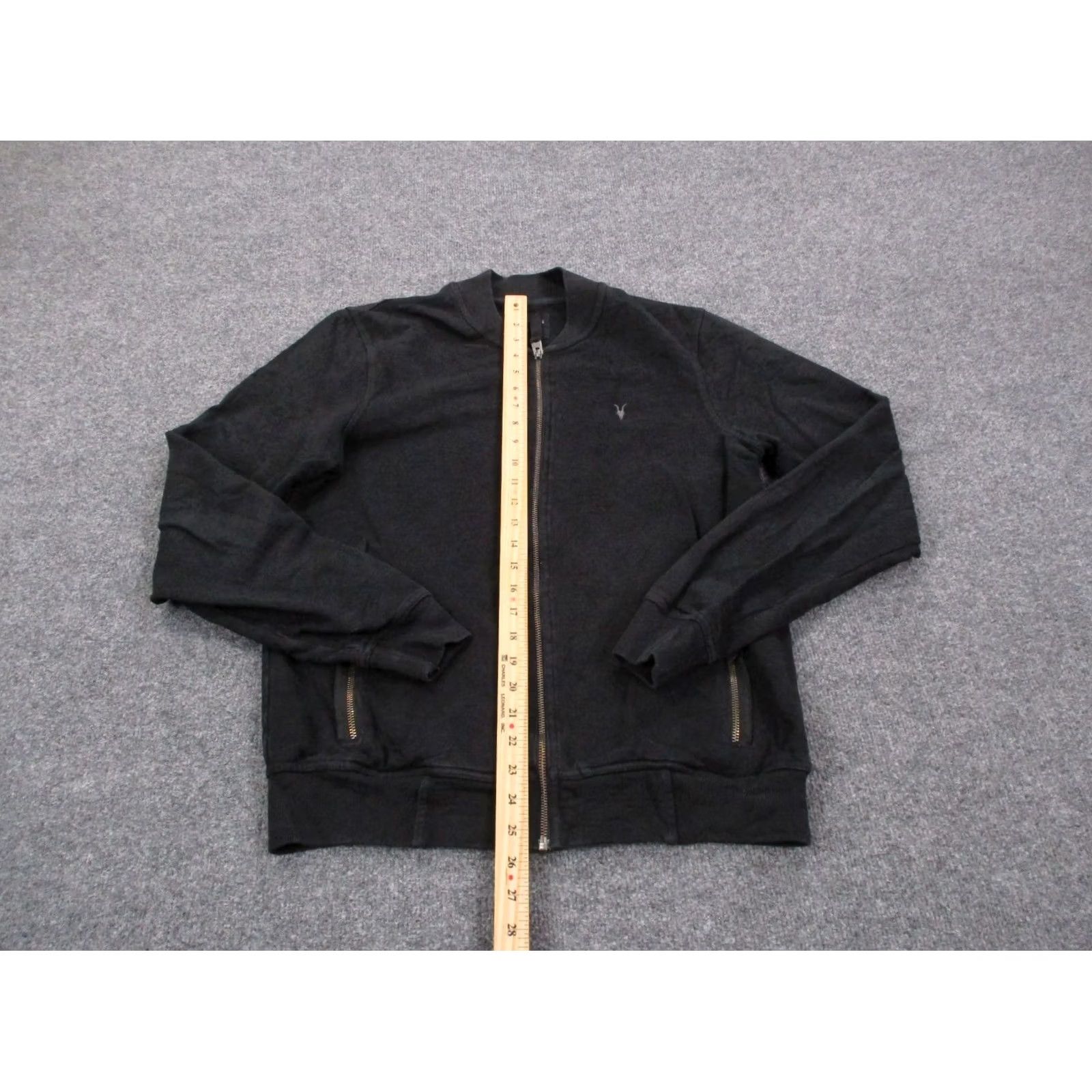 Allsaints AllSaints Jacket Mens S Black Lightweight Windbreaker Logo Zip Pockets City Casual Outdoors Size US S / EU 44-46 / 1 - 3 Thumbnail