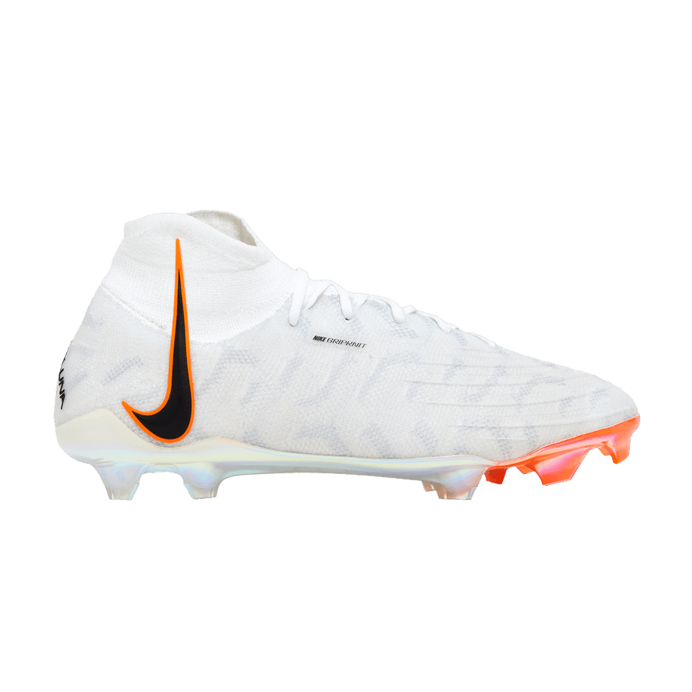 image of Nike Wmns Phantom Luna Elite Fg White Total Orange Shoes, Women's (Size 5)